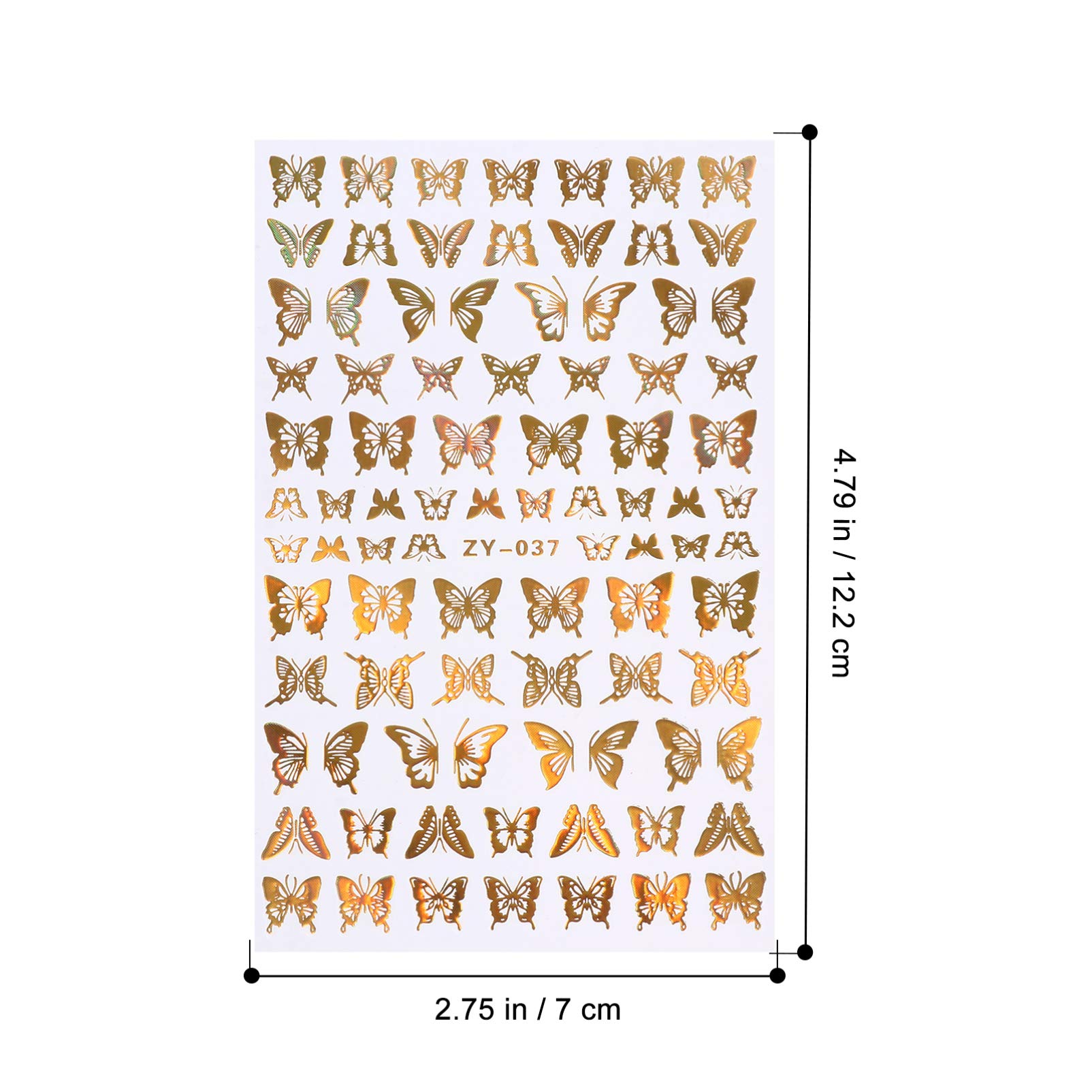 3 Set Adesivi Per Unghie Tema Farfalle Decorazioni Per Manicure Per Nail Art Te Stili Variabili Per Personalizzare Unghie E E Famiglia 8 Fogli*3