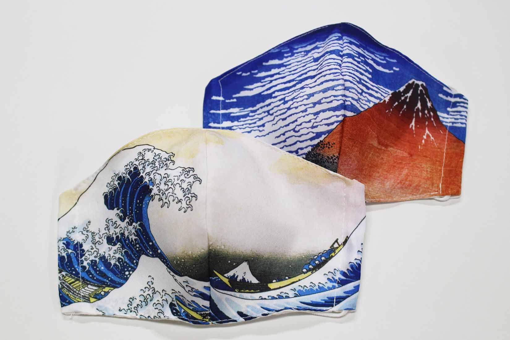 マスク　原画 Amazon.co.jp: [ORIE original] 浮世絵柄 マスク 北斎 富嶽三十