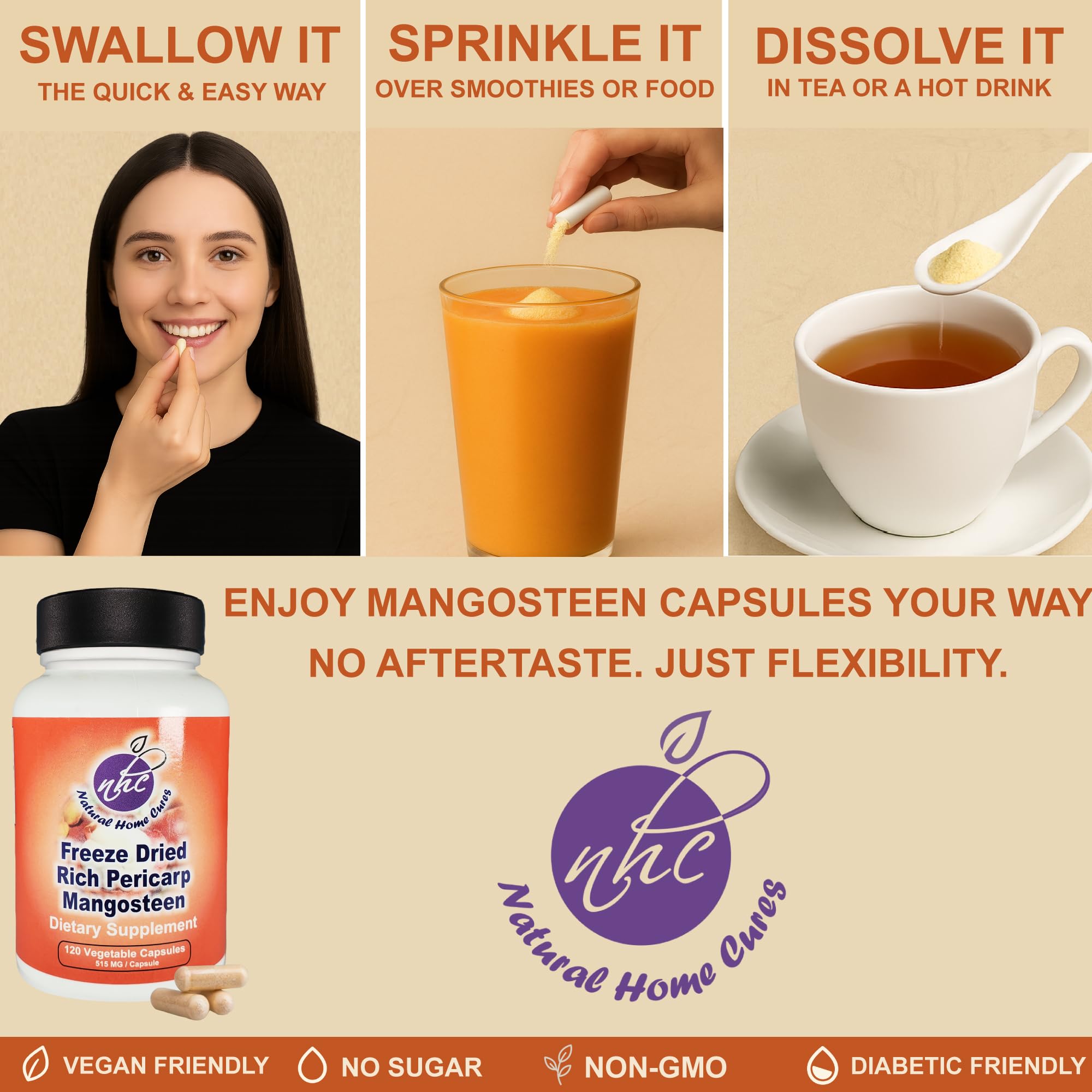 Mangosteen Pericarp Capsules – Organic Freeze Dried Powder Strength, Rich in 56+ Potent Xanthones & Flavonoids, High ORAC – 120 Veggie Capsules