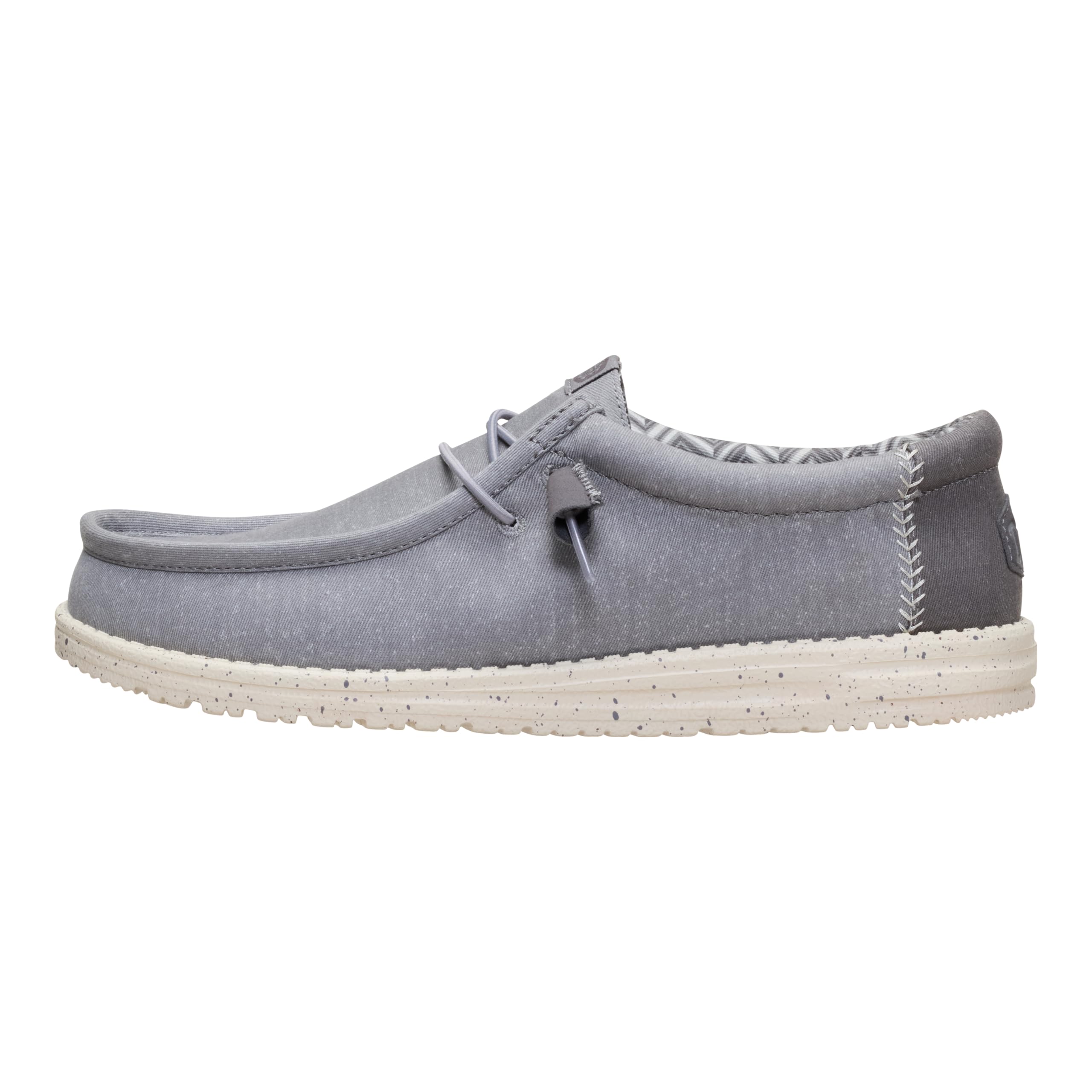 HEYDUDE Wally Stretch Canvas Mocassini Uomo, Grigio - 40700-1XA