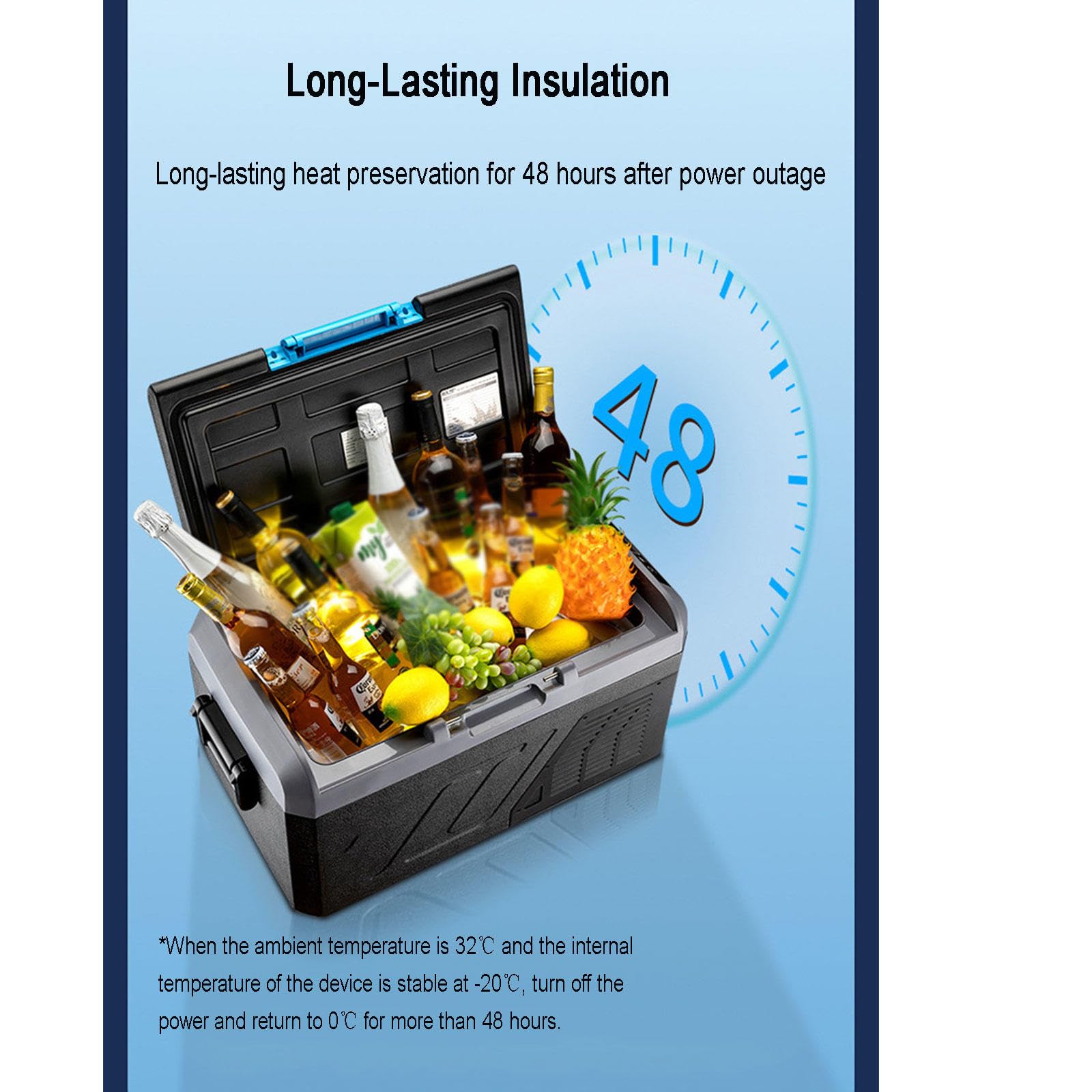 Refrigerador AutomóVil, Refrigerador PortáTil AutomóVil Congelador Refrigerador Compresor EléCtrico con 12/24 V DC Y 100~240 V AC para AutomóVil, RV, CamióN, Furgoneta, Camping,18L