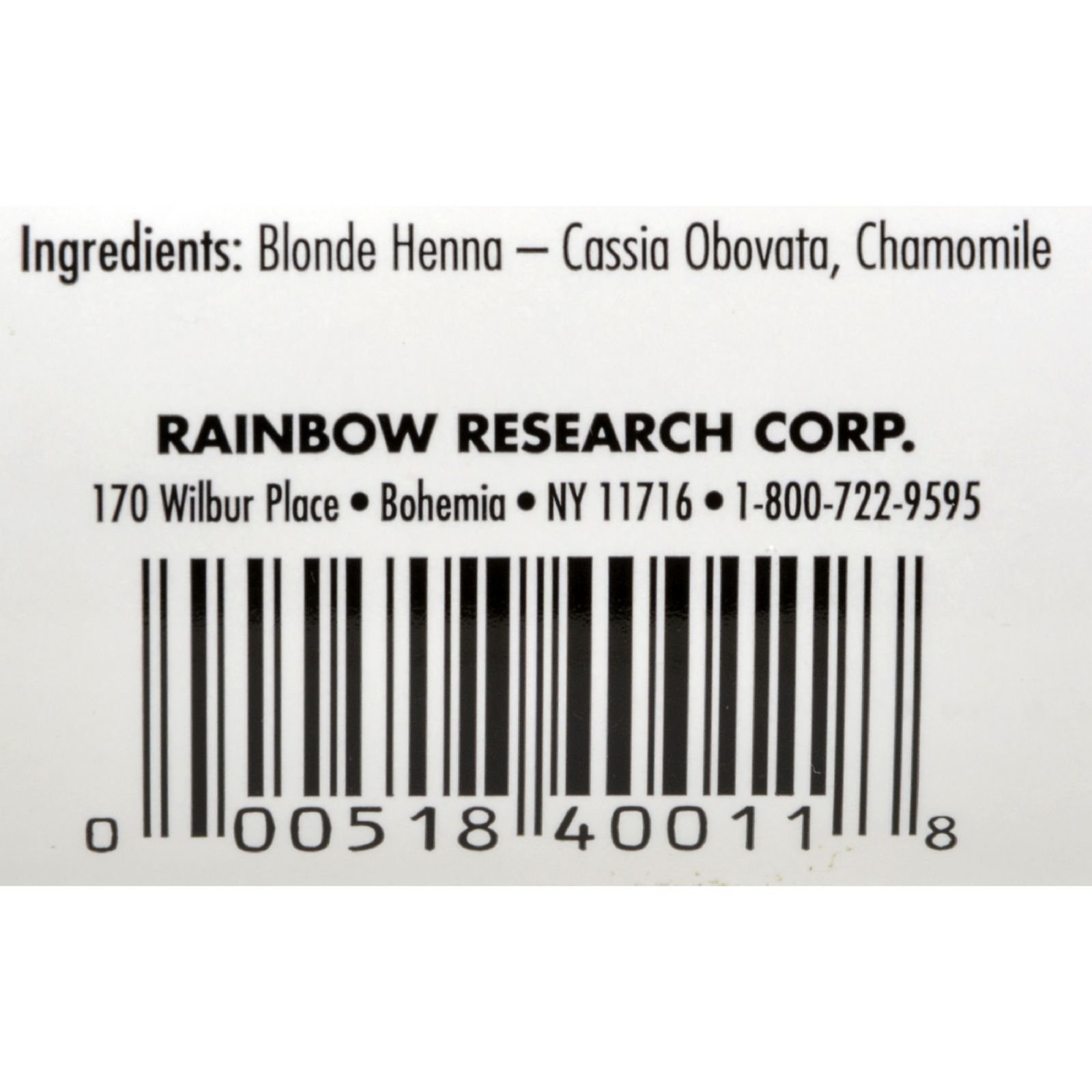 Rainbow Research, Henna, Colorless Conditioner, Neutral, 4 oz (113 g)