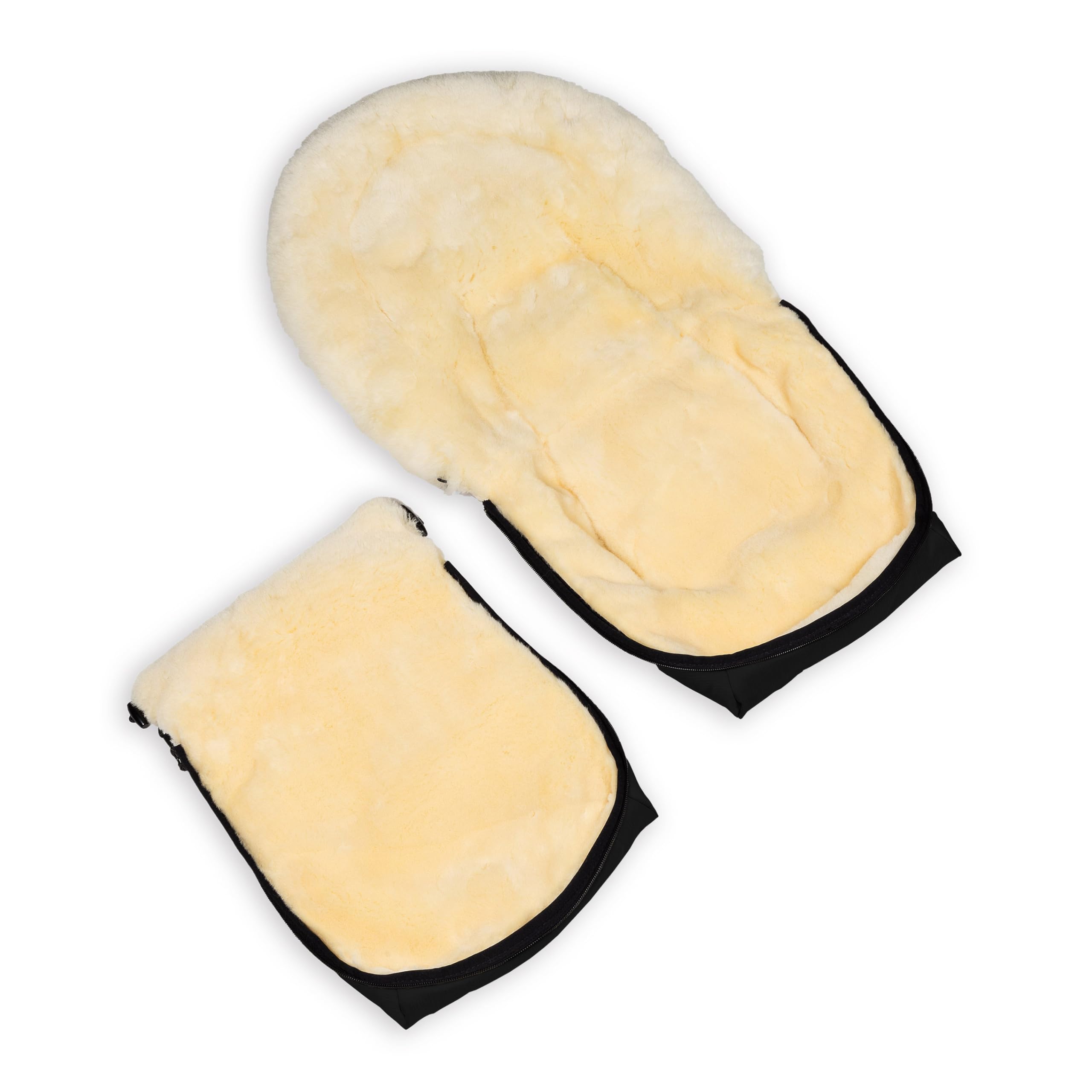 Werner Christ - Saco de bebé de piel de oveja Oslo Luxe para capazo, saco de invierno de piel médica (de 0 a 6 meses) para capazo, portabebés, cochecito