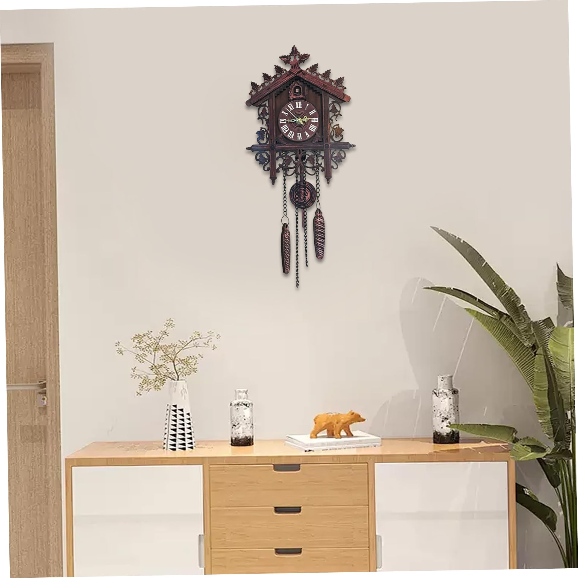Coco Clock Wall Wall Traditional Vintage Coo Clock Carved Koo Clock ...