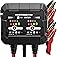 2-Bank, 4A (2A/Bank) Car Battery Charger, 6V/12V Automotive Charger, Battery Maintainer, Trickle Charger, Float Charger for M