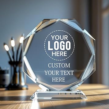 Personalized Crystal Trophy Award - Plaques Personalized Engraved Names for Employee Recognition - Coworker Employee Appreciation Gift - Anniversary Farewell Retirement Gift