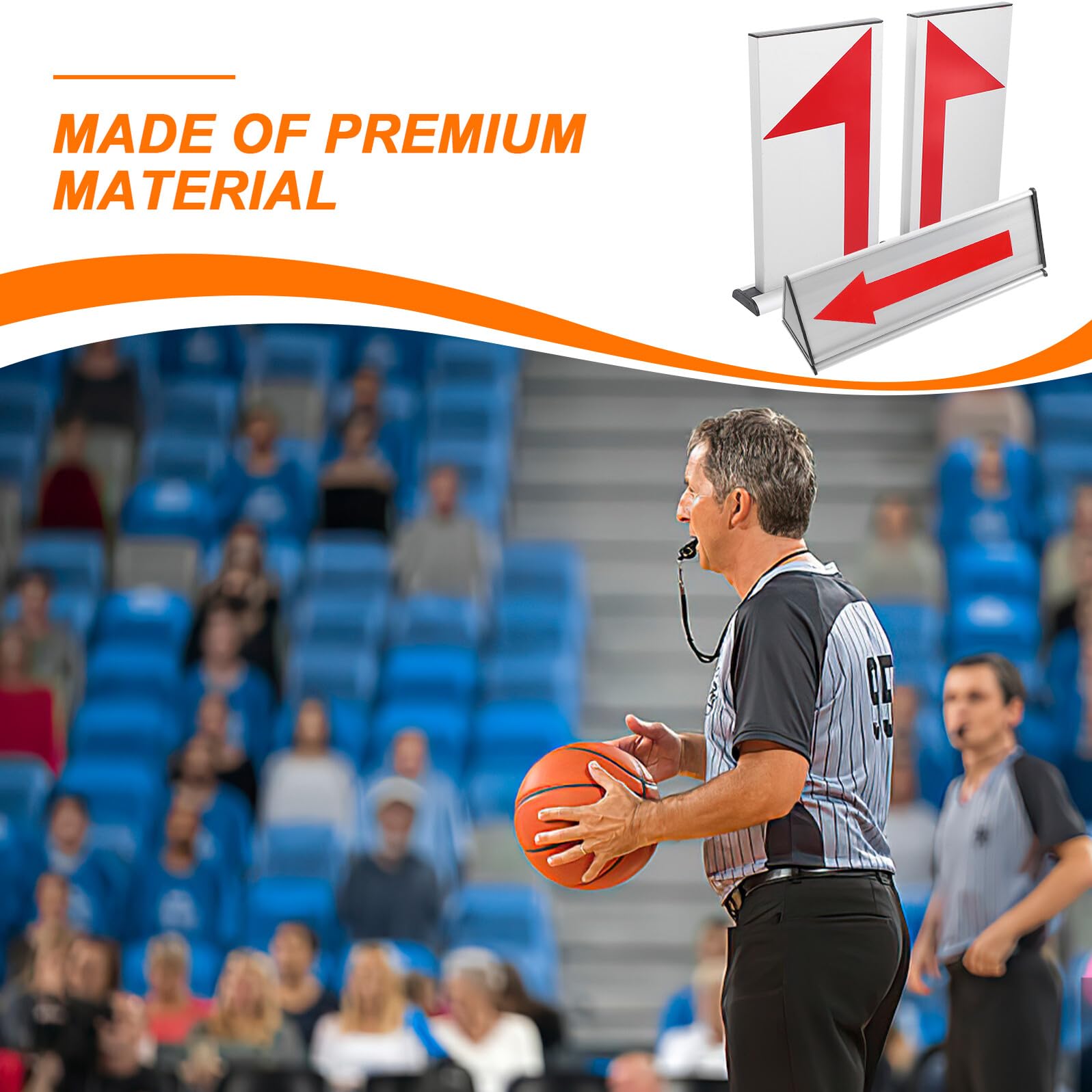 Convertitore di Servizio Basket in Alluminio, Scheda Giudice per Cambio Possesso Sfera, Attrezzatura per Tavolo di Registrazione Giudiziaria e Promemoria Rotazione