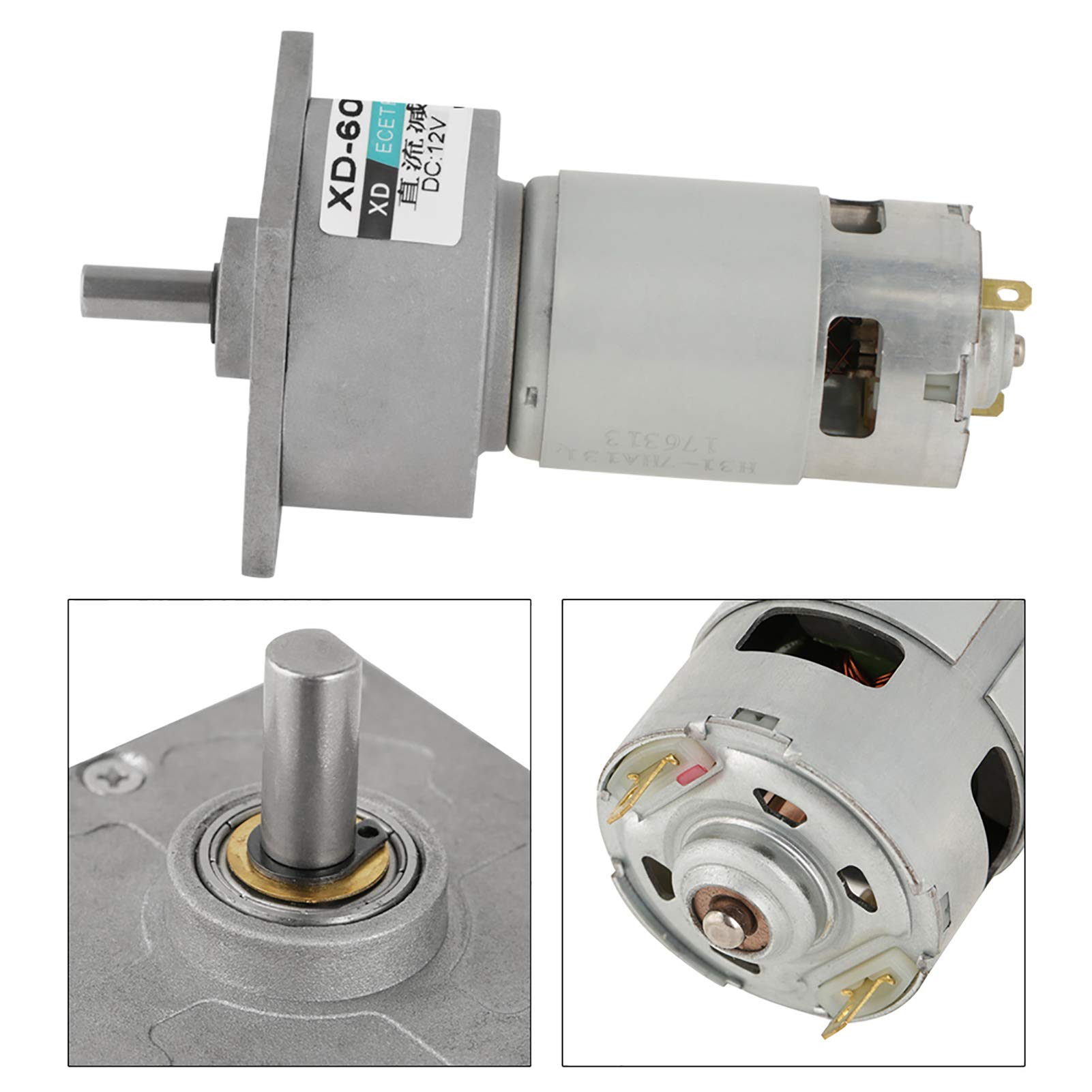 Outils électriques Moteur à grand couple, micro-moteur à engrenages métalliques résistant à l'usure et à faible perte de chaleur réglable for serrure électronique for l'électronique automobile