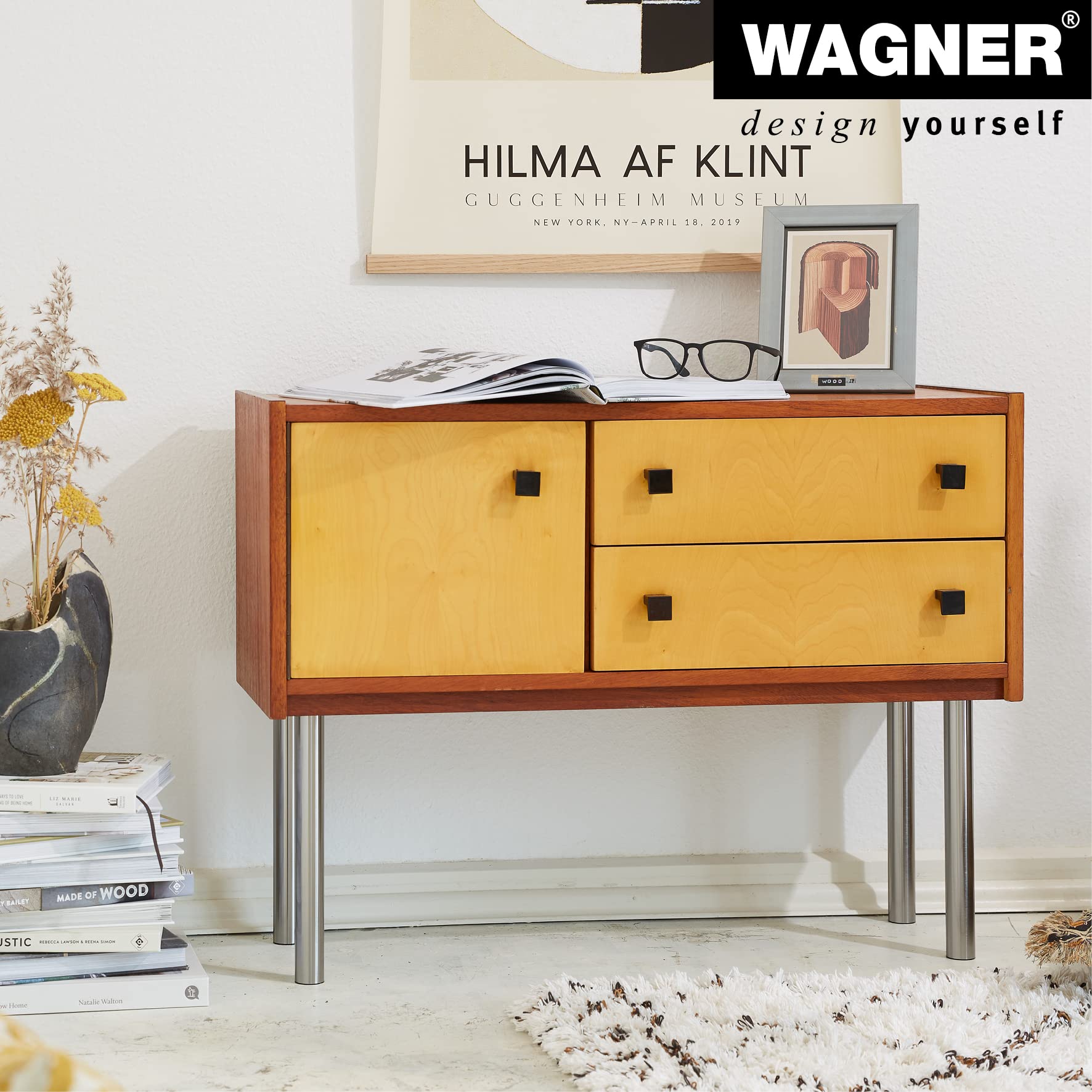 Wagner TENO 12113201 Furniture Leg/Table Leg/Furniture Foot/System Tube Teno Diameter 30 x 297 mm Can be Combined Individually with TENO System and QuickClick Brushed Steel Look Maximum Load 50 - Image 3