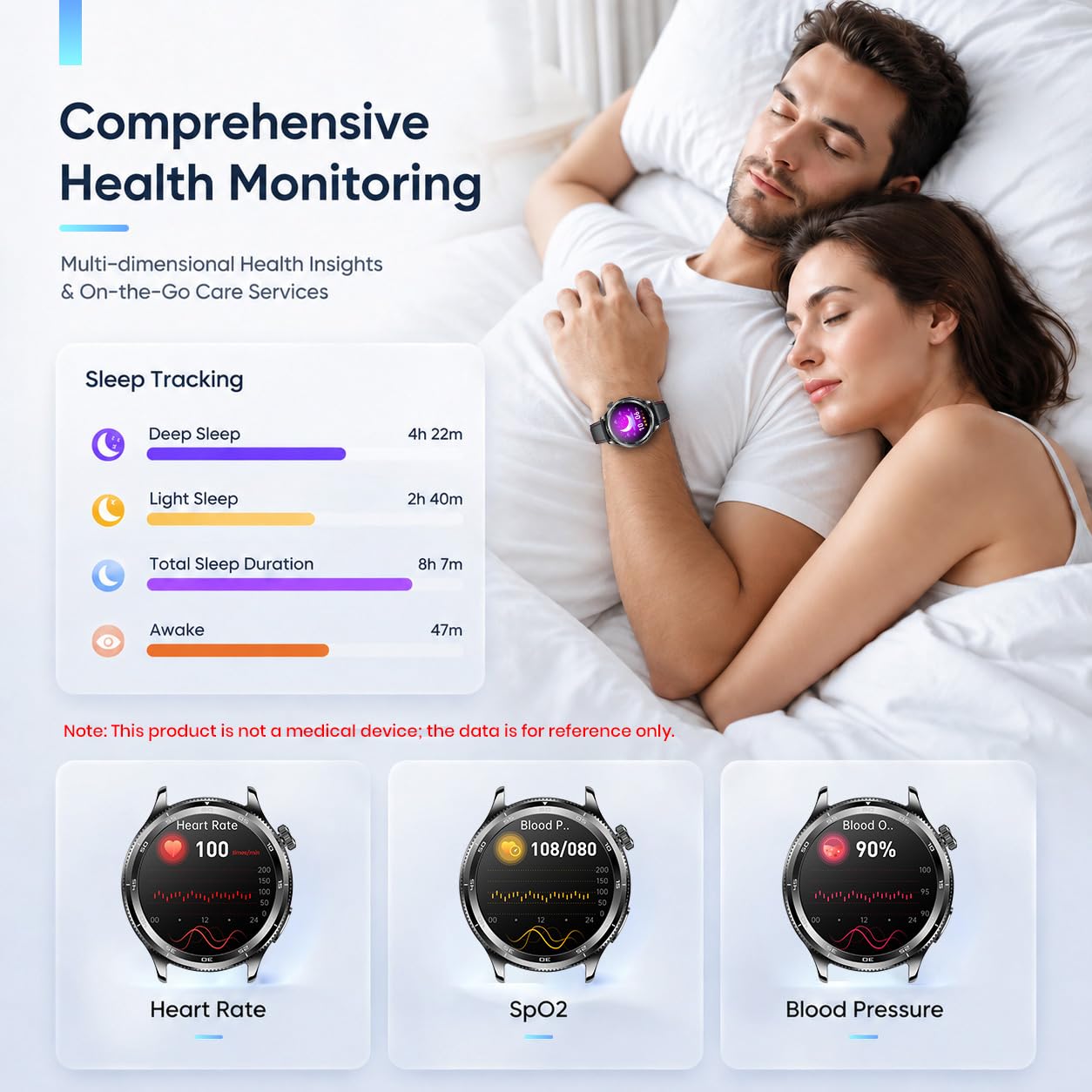 ECG Montre Connectée Homme Smartwatch - HRV MET BMI Repondre Appel Cardiofréquencemètre Tensiomètre SpO2 Sommeil Podomètre IP68 Multisports Santé Fitness Sport 1.43" Montre Intelligente Android iOS