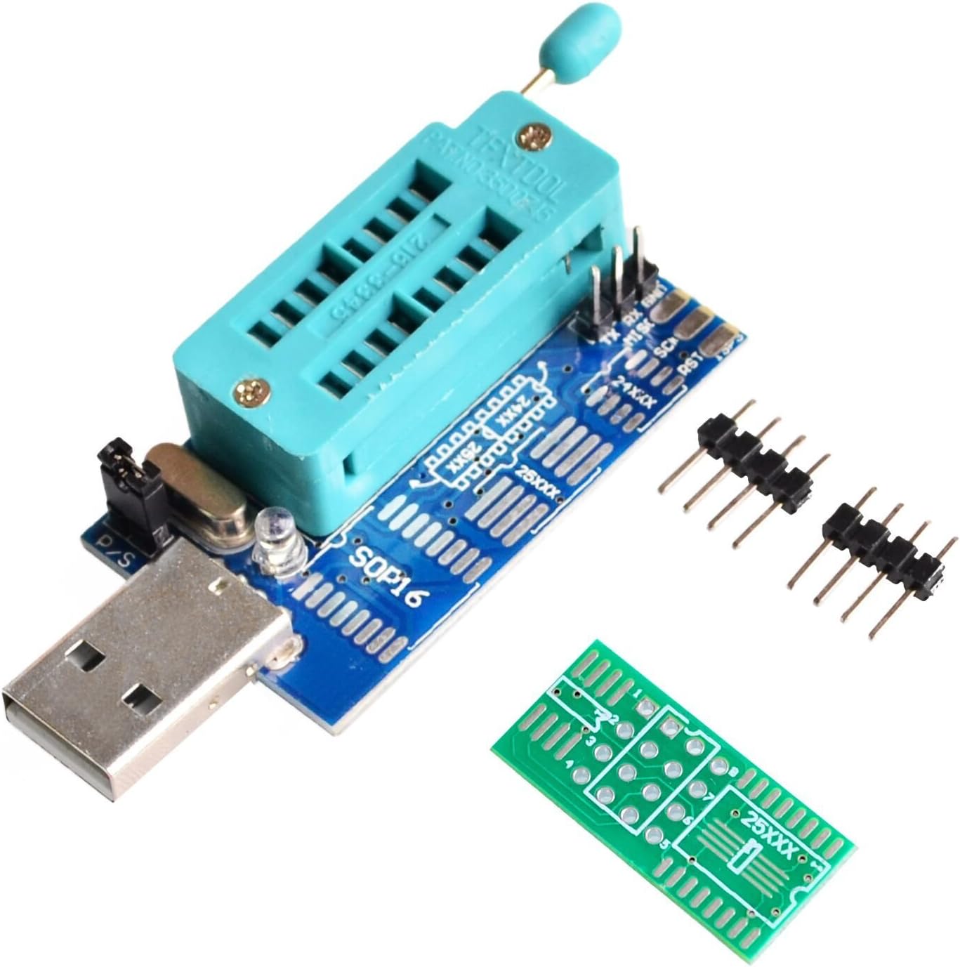 Bios Board MX25L6405 W25Q64 USB Programmer LCD Burner CH341A Progammer for 24 25 Series