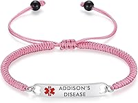 Vista 215 de mnmoom Pulseras de alerta médica para mujer, pulseras de identificación médica de corazón de acero inoxidable con grabado gratuito