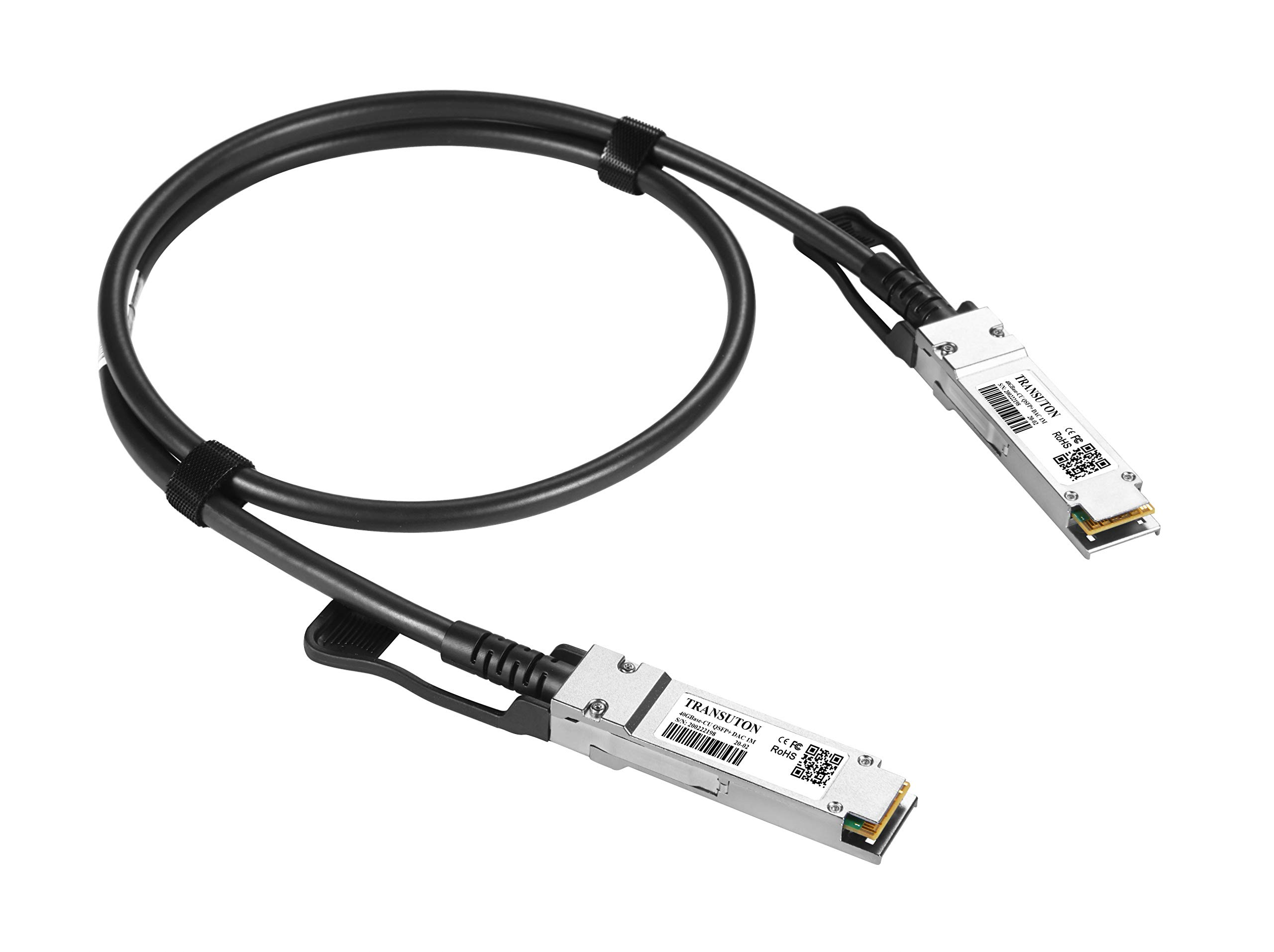 Kabel DAC 40G QSFP+ | 40GBASE-CR4 Twinax pasywny bezpośredni kabel miedziany QSFP+ do Dell Force10 CBL-QSFP-40GE-PASS-3M, QSFP+ do QSFP+, kabel Twinax, 3 metry (3 m)
