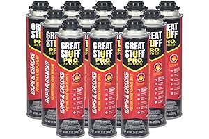 GREAT STUFF PRO Window & Door 24oz Fireblock Foam Insulation Sealant (Pack of 12)