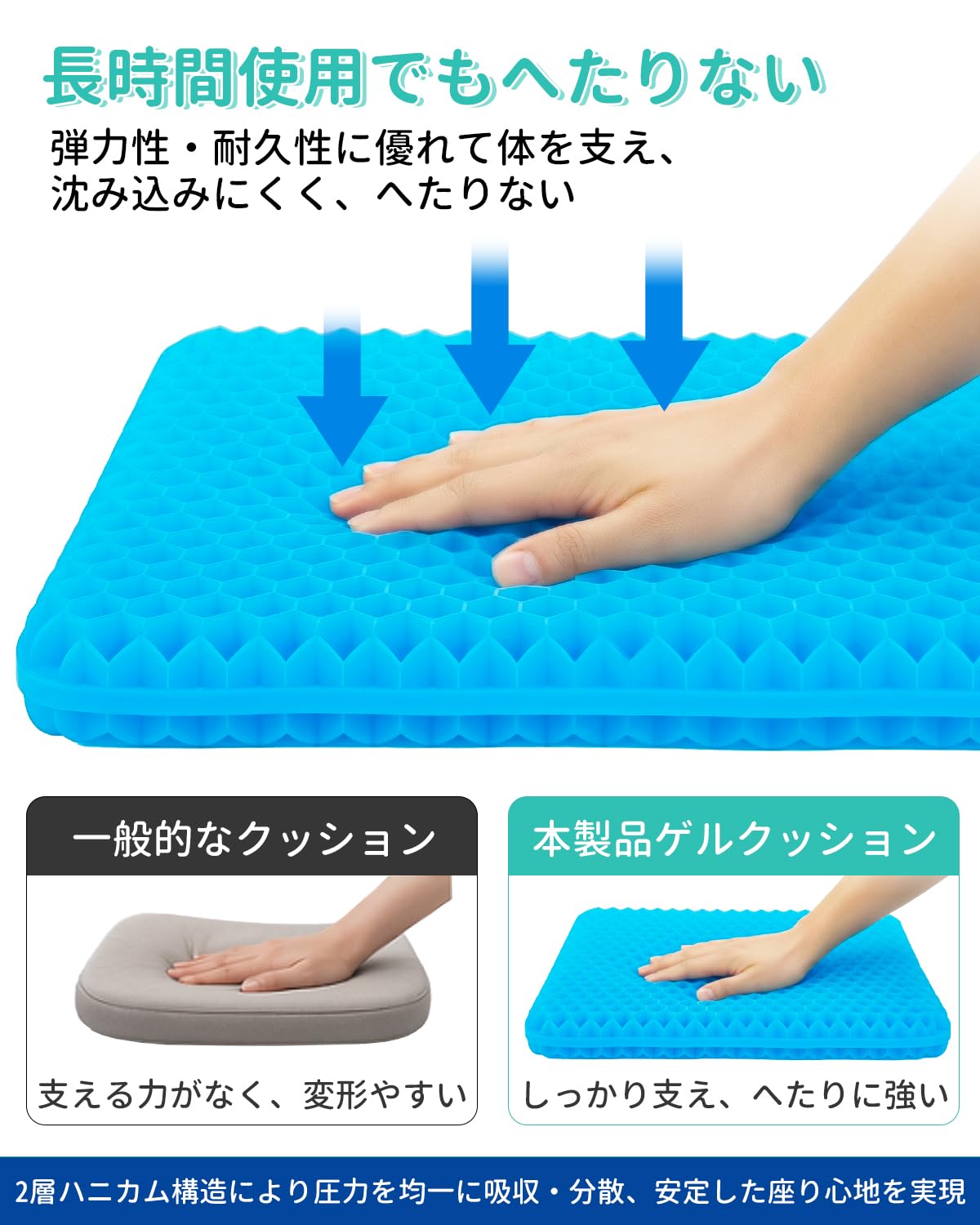 Amazon.co.jp: ゲルクッション【理学療法士推薦】お尻が痛くならない