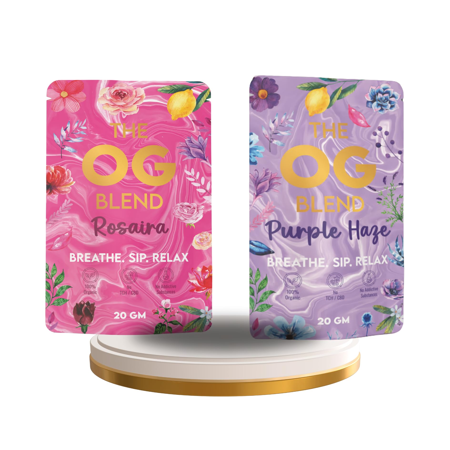 ROSAIRA & PURPLE HAZE by THE OG BLEND | Herbal Pre-mix 100% Tobacco Free-No Nicotine-Non-Addictive | Smoking blend (10gm)-image-10
