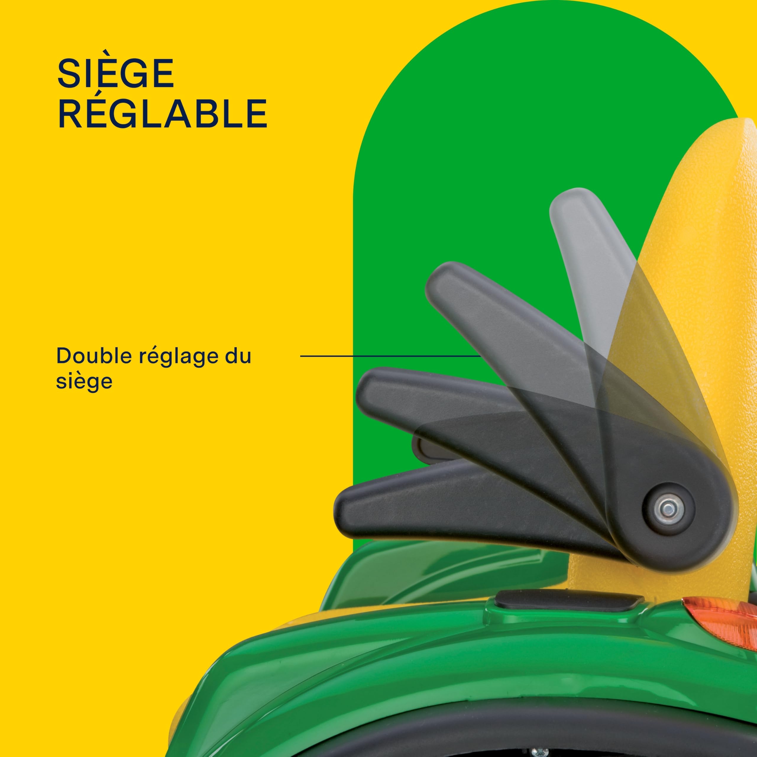Peg Perego- John Deere Loader Tracteur avec Pelleteuse, OR0068, Vert-Jaune