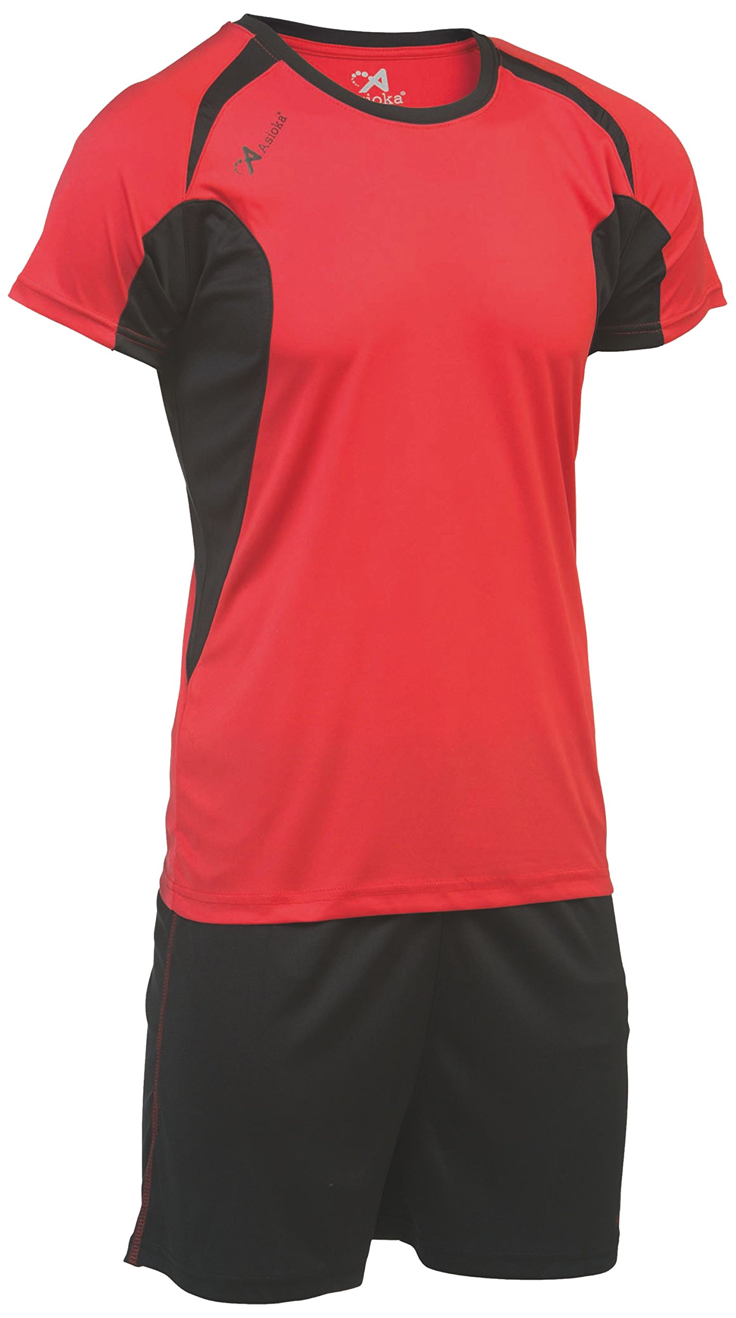 Asioka 69/12 Unisex Adult Short Sleeve Set, Unisex_Adult, 69/12 Rojo/Negro S, Red/Black, S