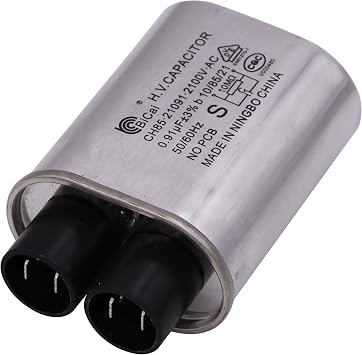 Meter Star Microwave Capacitor Replacement 2100V 0.91uf Compatible with 99% of Household Microwave Oven Brands,Connect Pin 1/4" Standard Terminal