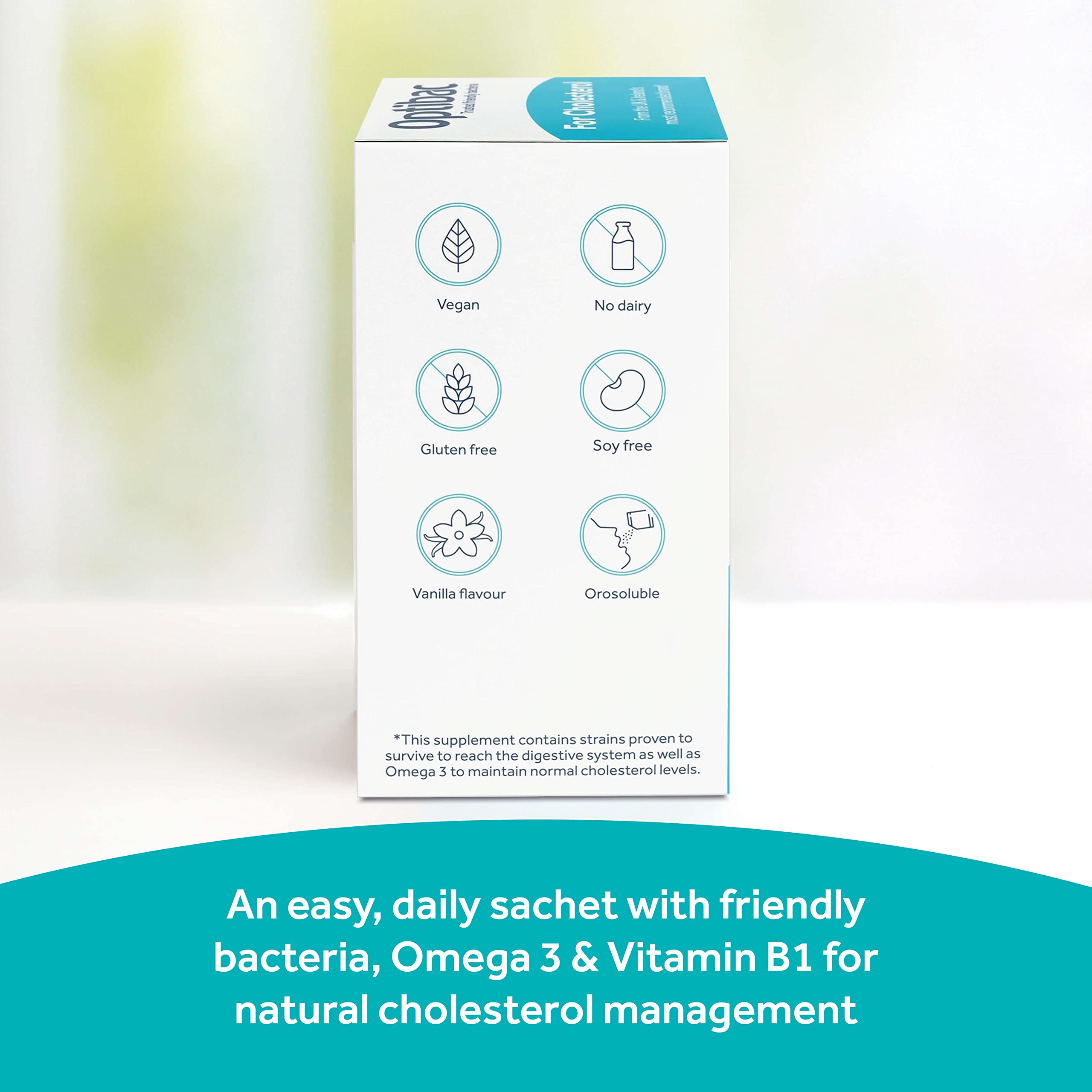 Buy Optibac Probiotics for Cholesterol Vegan Supplement with Omega 3