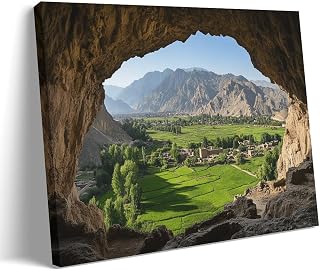 Afghanistan Village Wall Art Canvas Prints Pictures Wall Decor Poster Framed Wall Art Poster Decorative Painting Canvas Wall Art Posters for Room Aesthetic 16x24inch(40x60cm)