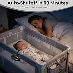 Portable Stroller Rocker Sleep Aid, Fits All Strollers and Prams,Gently Rocks Any Stroller or Pram, Rechargeable Bouncer with Adjustable Speed Black