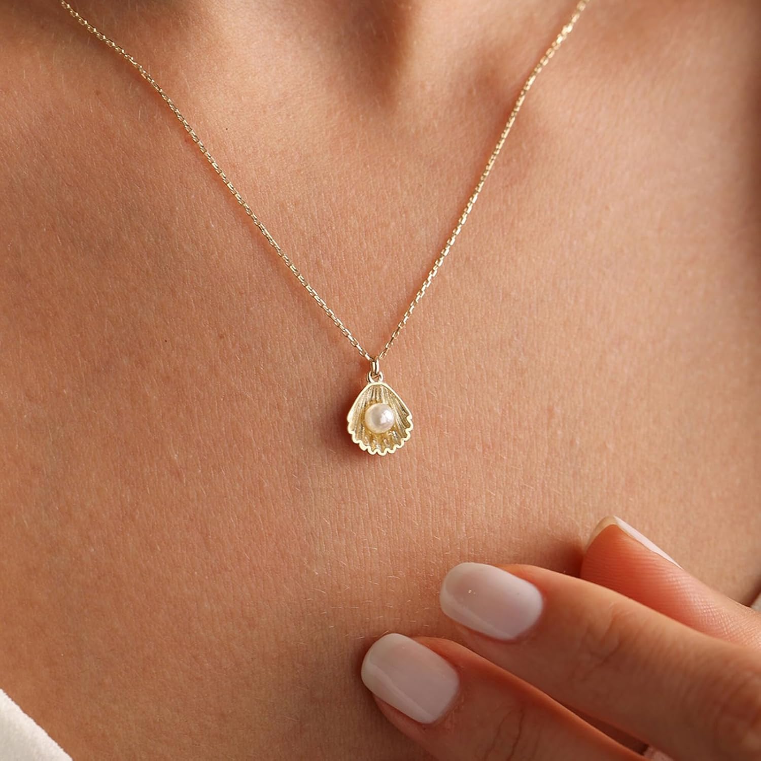 Gold Necklace for Women-14K Gold Plated Bow,Dragon,Shell, Palm Tree, Seahorse, Conch Shell,Sardines, Cowboy Boot,Bat,Bunny Pendant Beachy Jewelry for Women Gifts - Image 2