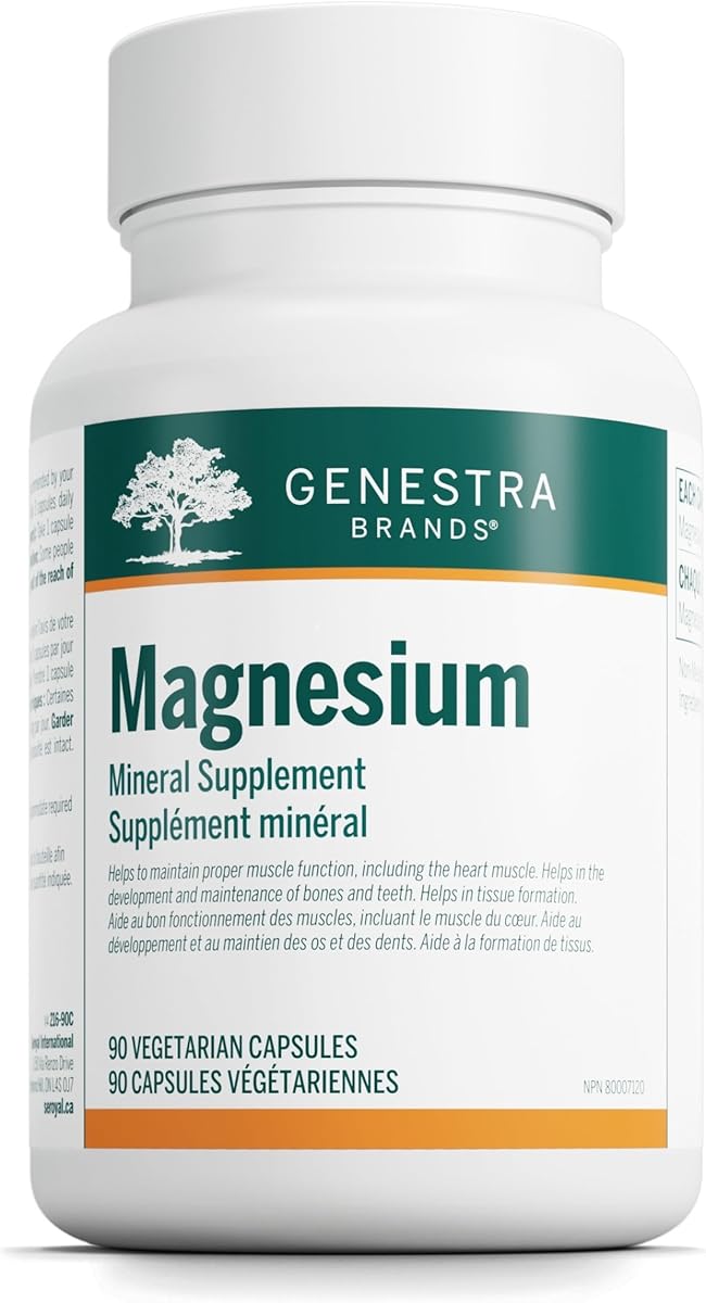 Genestra Brands - Magnesium - Magnesium Aspartate Mineral Supplement - 90 Vegetable Capsules
