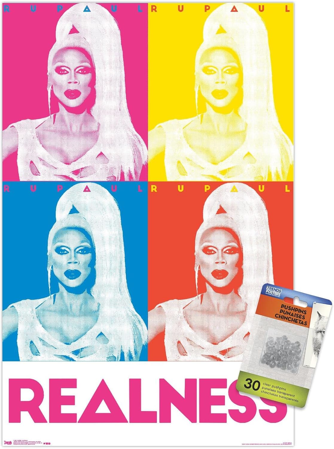 RuPaul - Realness Wall Poster with Push Pins