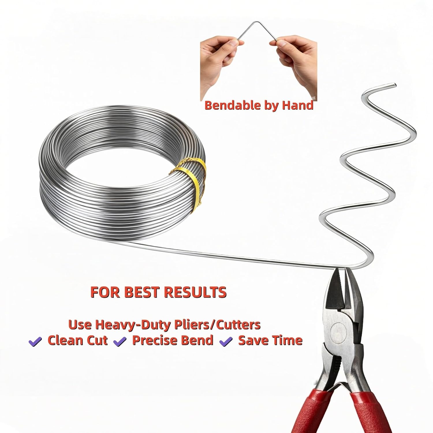 10 Gauge 304 Stainless Steel Wire 39 FT - 2.6mm Thick Rust-Resistant Heavy Duty for Garden Fencing,Vine Training,Sculpture,Clay/Cake Armatures,Household Repair