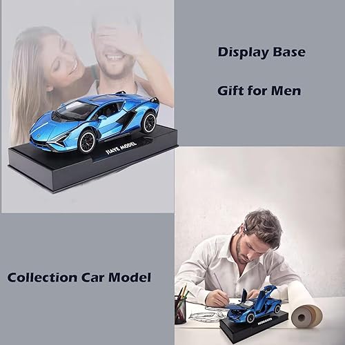 Miniatura 6 de Lambo - Auto de juguete Sian FKP3 modelo de auto fundido a presión con luces y sonido, auto de juguete para niños de 3, 4, 5, 6 años + años (azul)