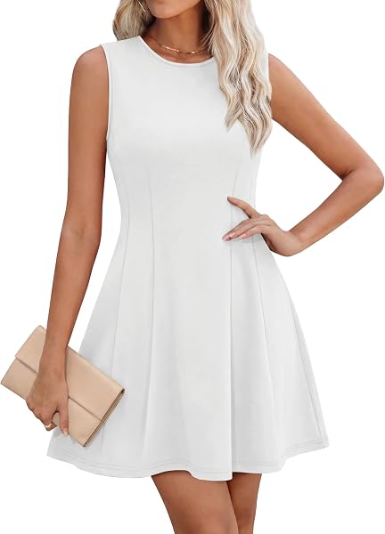OFEEFAN Summer Dresses for Women 2026 Elegant Cocktail Short Dress - 2