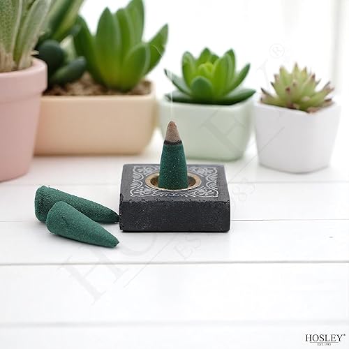 Miniatura 6 de Hosley Paquete de 240 conos de incienso de luna llena, infusión de aceite esencial, ideal para meditación, aromaterapia, spa, hogar, baño, bodas,