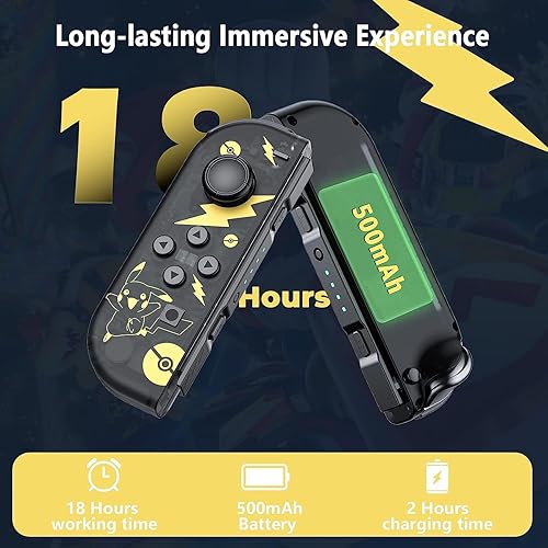 Miniatura 4 de PKMACE Controller for Nintendo Switch, Replacement Switch Controllers with Dual VibrationWake-upScreenshot