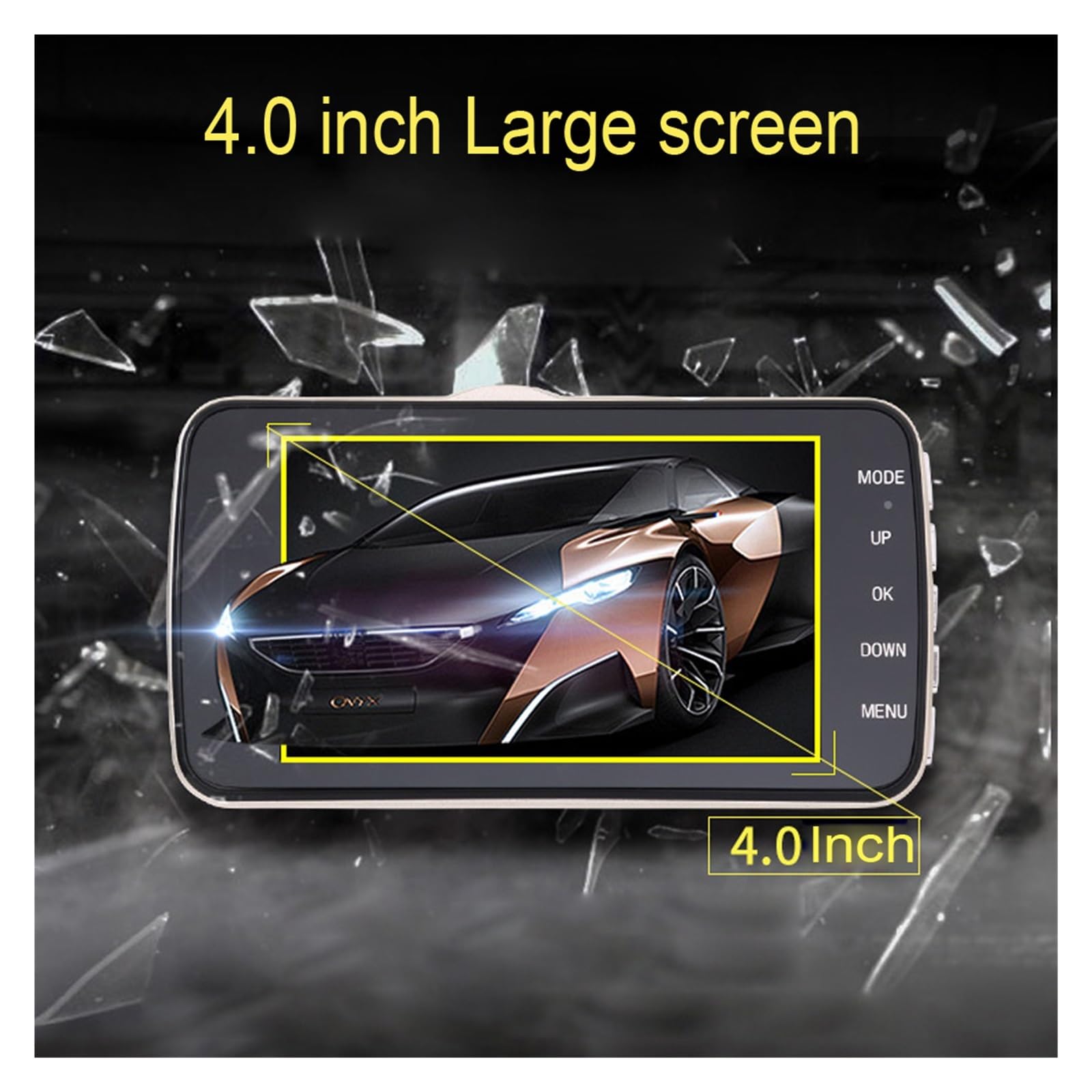 Kamera samochodowa Samochodowe WiFi Full HD 1080P kamera na deskę rozdzielczą widok z tyłu kamera samochodowa wideorejestrator Night Vision Auto Dashcam Logger akcesoria samochodowe Łatwa instalacja(R