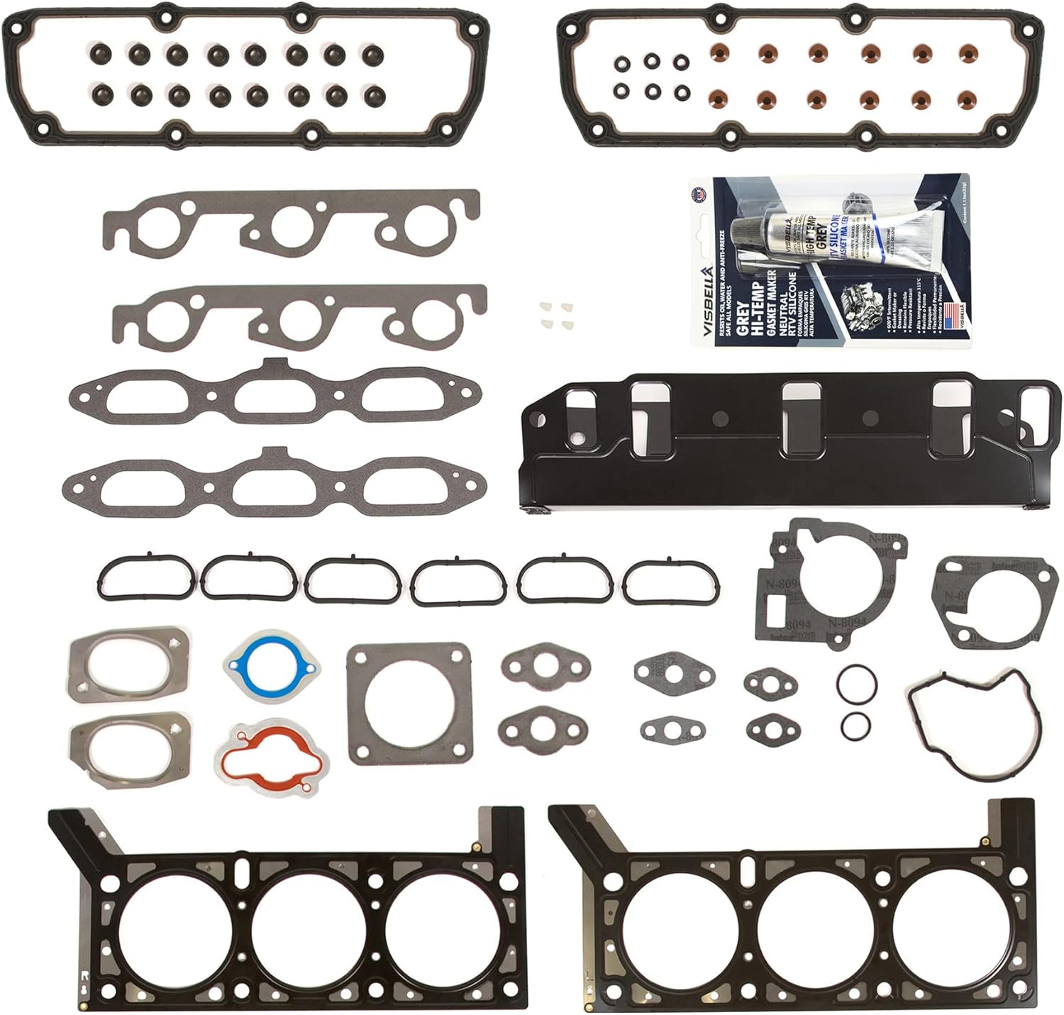 MA-4216909557 Head Gasket Set Compatible With/For 01-04 Chrysler Town Country Dodge Grand Caravan 3.8 VIN L