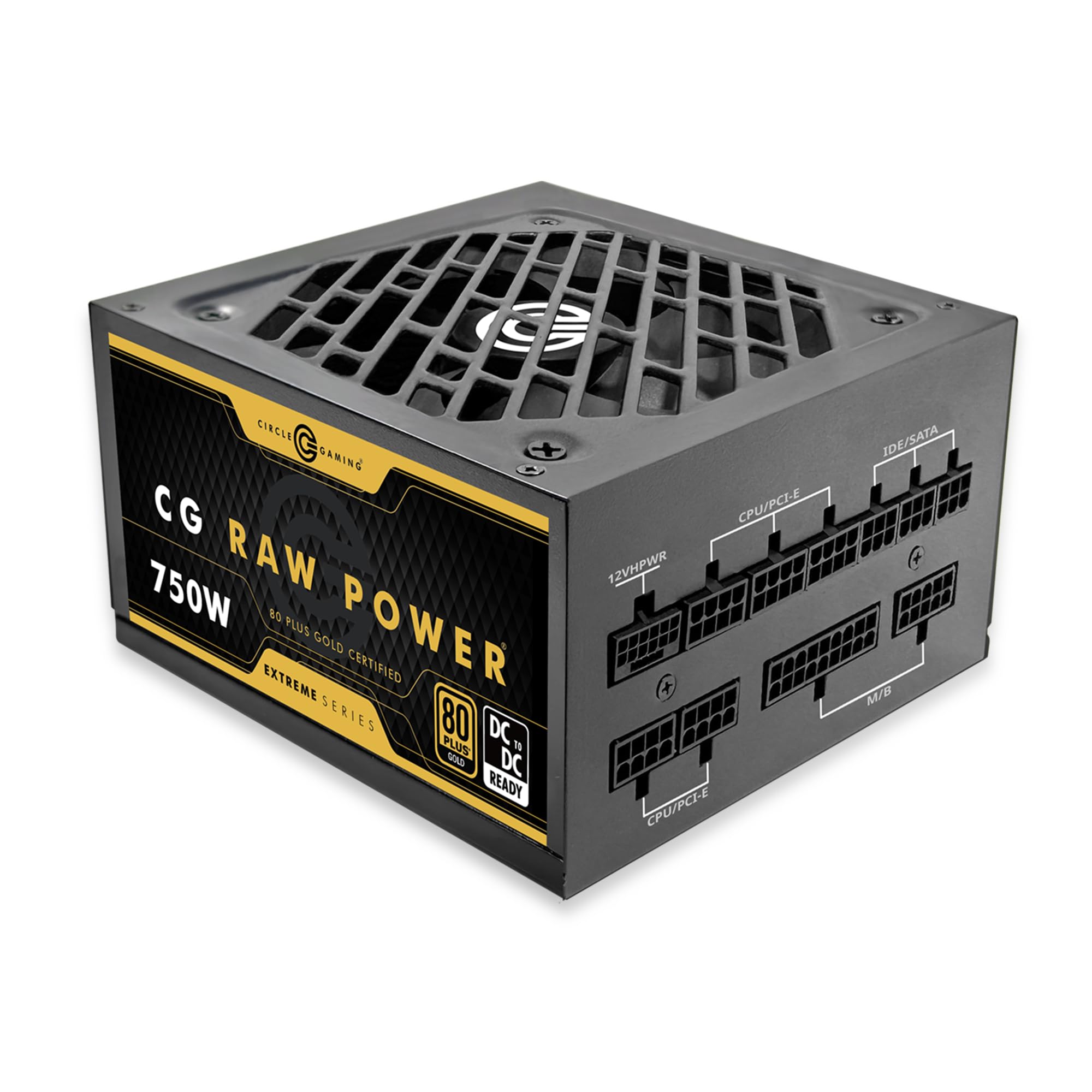 Circle CG RAW Power 750 Watt Fully Modular Power Supply, 80+ Gold, ATX 3.1 & PCIe 5.1 Ready, Braided Cables, 120mm Silent FDB Fan, 7-Year Warranty-image-18