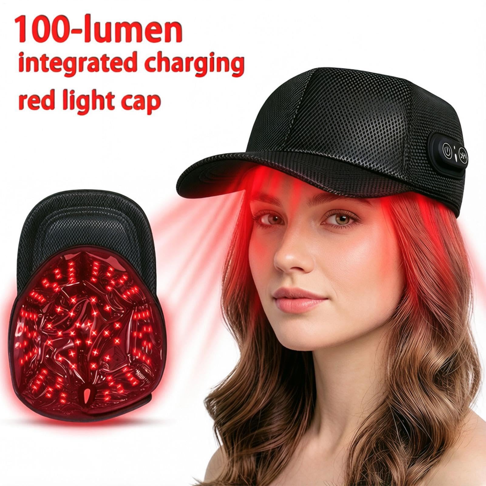 Chapeau De Thérapie À La Lu Dispositif D'entret Casquette De Lumière Rouge