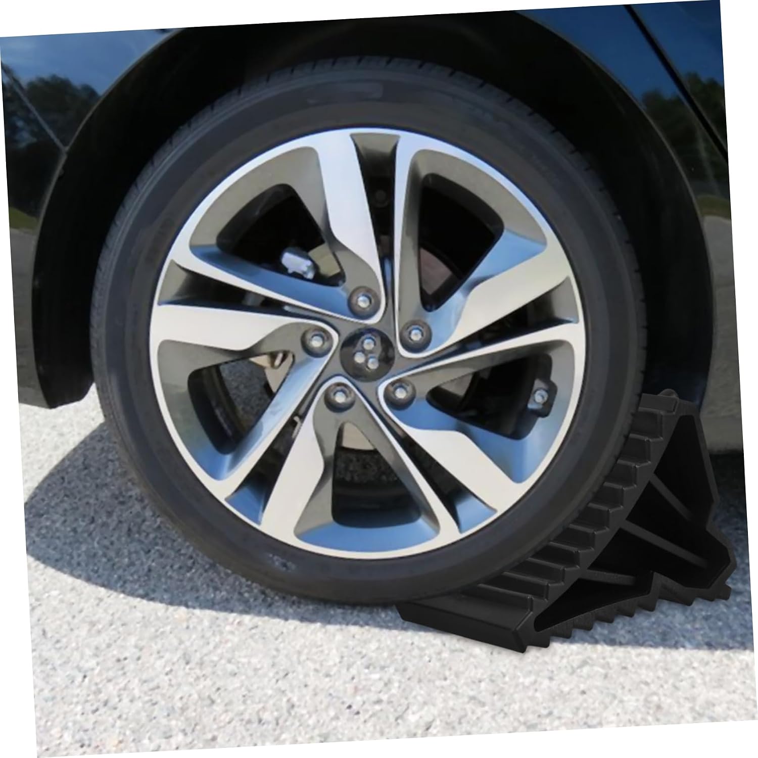 Sosoport Rubber Wheel Chocks for Rv Trailer Tire Stabilizers Easy Install Non-Slip Tire Stopper
