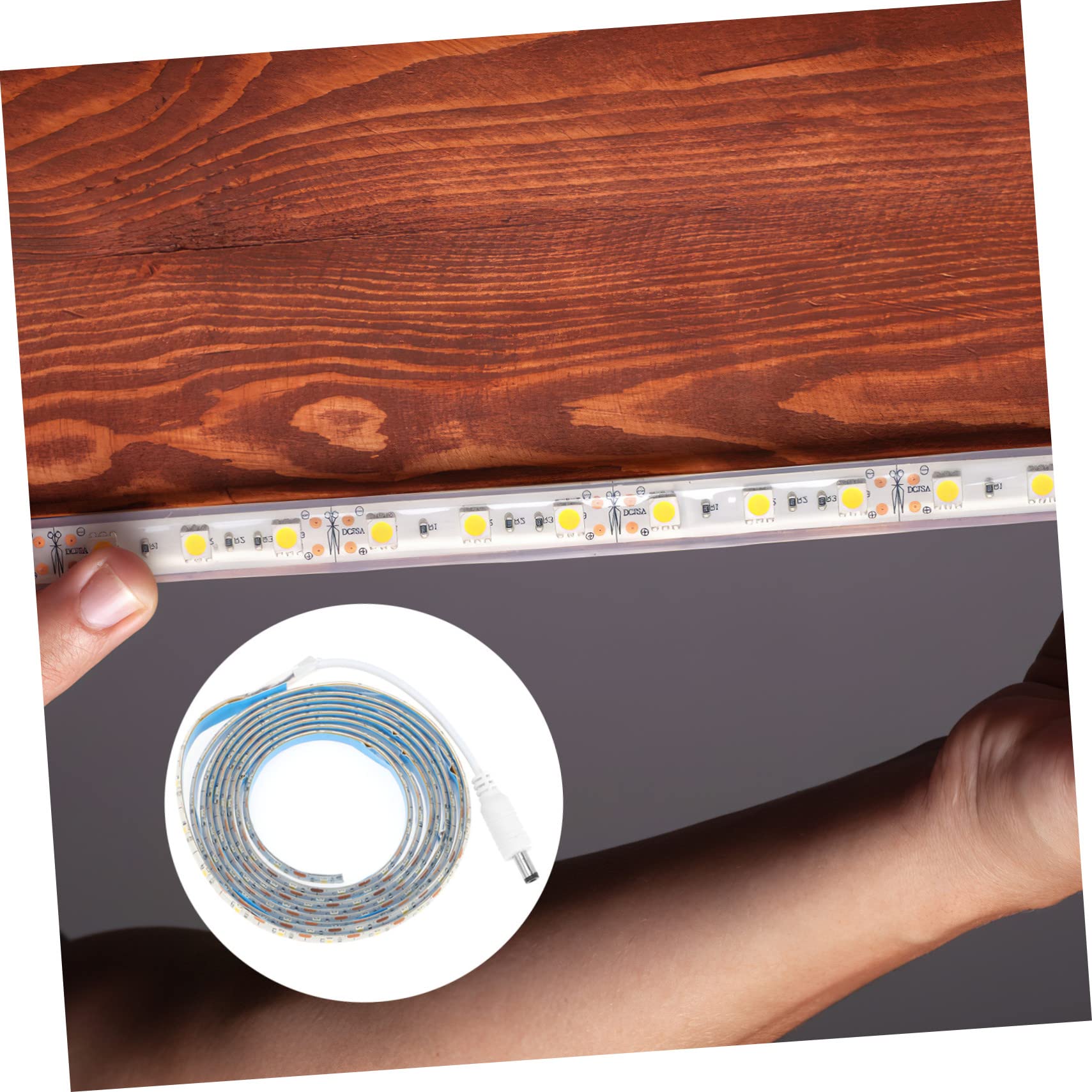 Lampka nocna do szafki LED, 4 sztuki, inteligentna listwa USB z czujnikiem wodoodporna lampa do kuchni ciepła