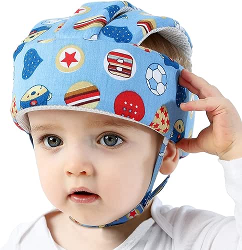Casque de sécurité Iulonee pour bébé bleu