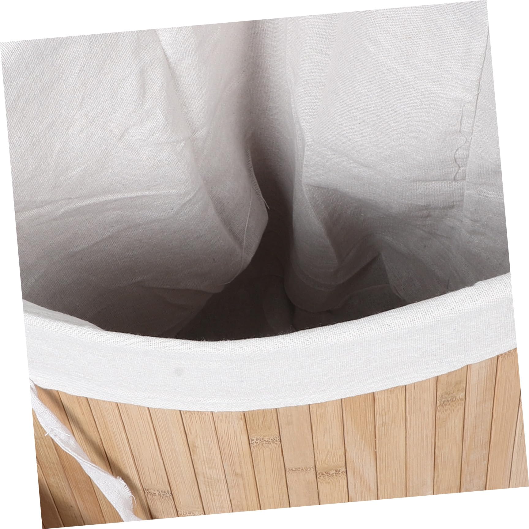 Beaupretty Cesto Porta Biancheria Triangolare con Coperchio per Angolo Materiale Naturale Dimensioni per Organizzare gli Spazi in Casa