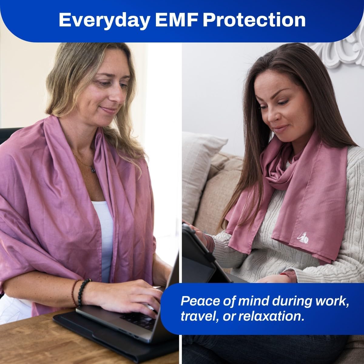 DefenderShield® EMF 5th Generation Wireless Emission Radiation Protection Shielding Scarf - One Size for Men and Women