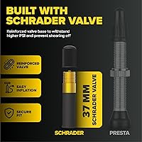 Vista 3 de Ultraverse Tubo interior de bicicleta para neumático de bicicleta de 27.5 x 1.75/1.95/2.10/2.125 pulgadas con válvula Schrader - Tubos de goma