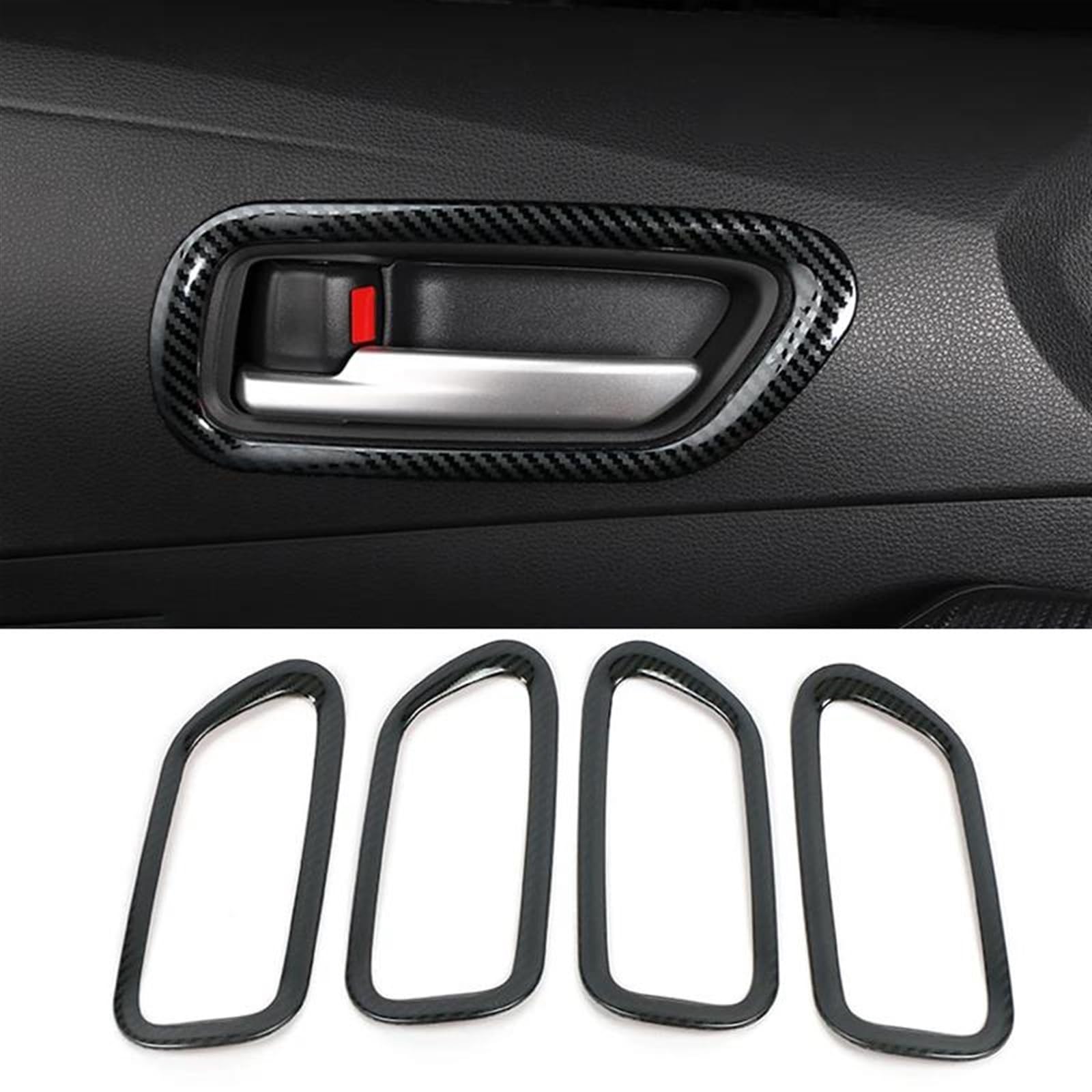 NOHEEU Inner Door Handle Automotive Interior Accessories Door Handle Covers Decorative Parts for Toyota for Corolla E210 2019-2024