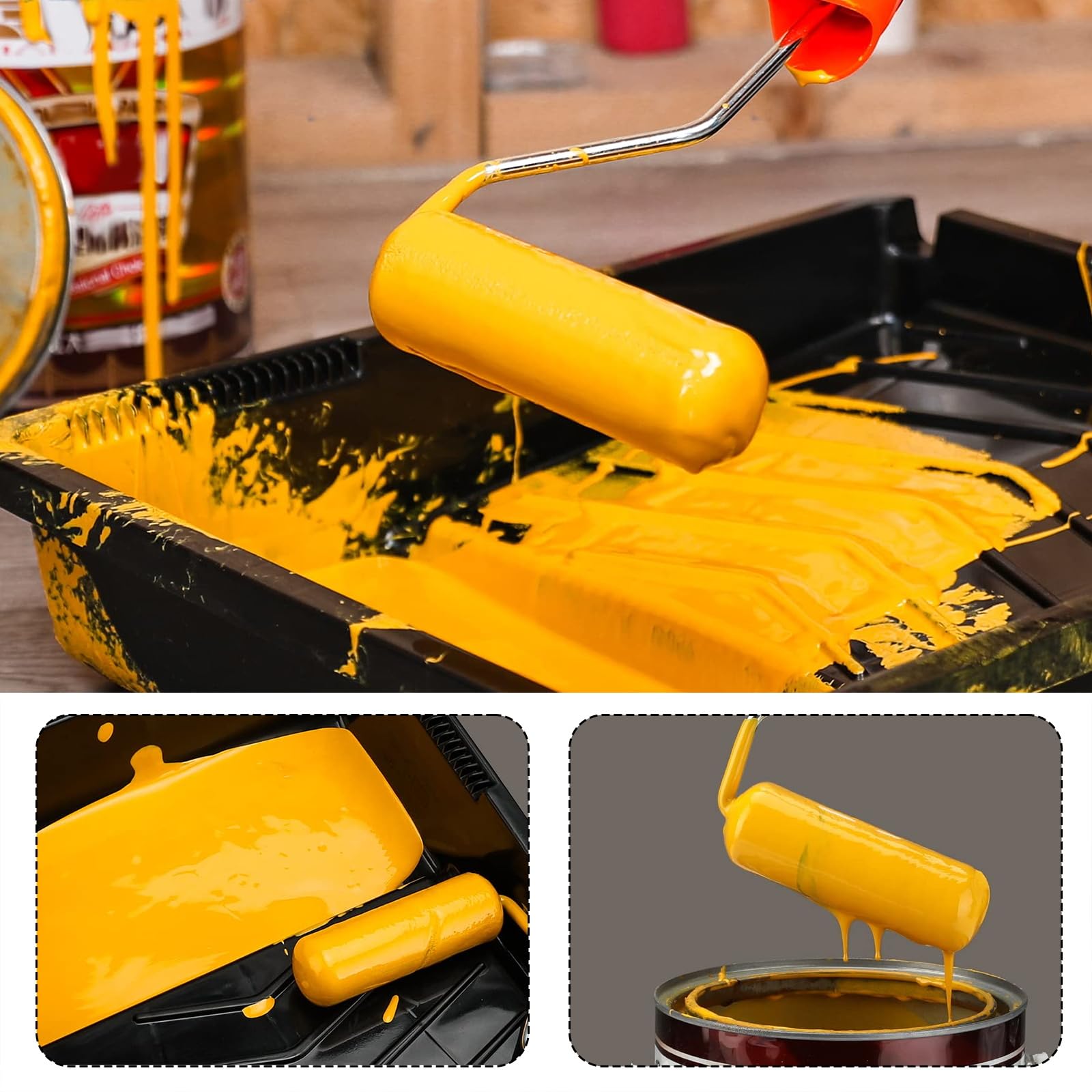 Rodison Schaumstoff-Lackierwalzen – 30 Stück Für Glatte Oberflächen