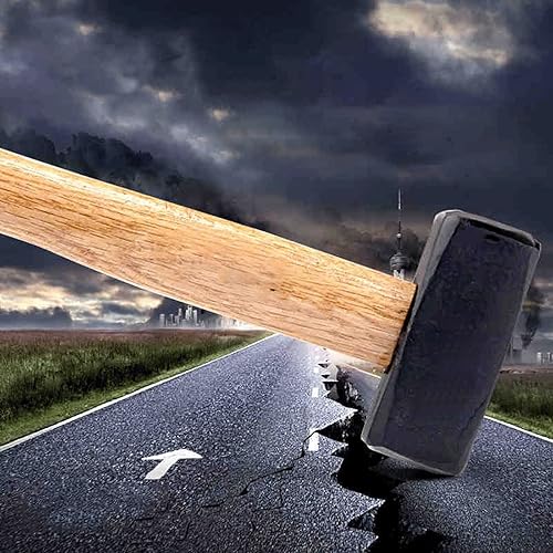 Miniatura 4 de TEBUTI Hammers Heavy Stoning Hammer, Big Iron Hammer, Square Head Woodworking Hammer, Industrial Grade Smash And Demolish The Wall Hand Tools