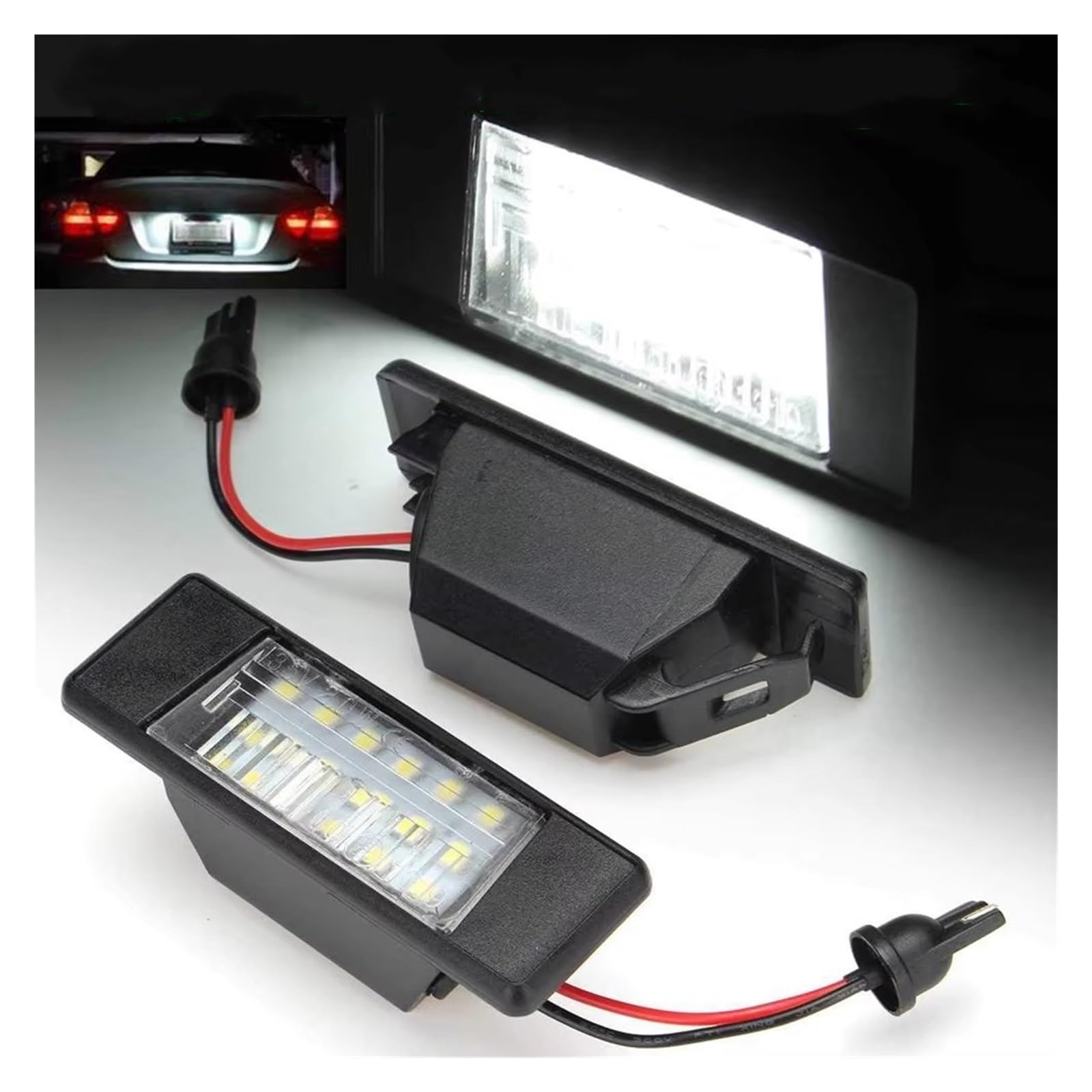 Lámpara Luz LED Para Placa Matrícula Coche Para Patnfinder Para R51 Para Primera Para P12 2005 2006 2007 2008 2009 2010 Luces Matricula Remolque