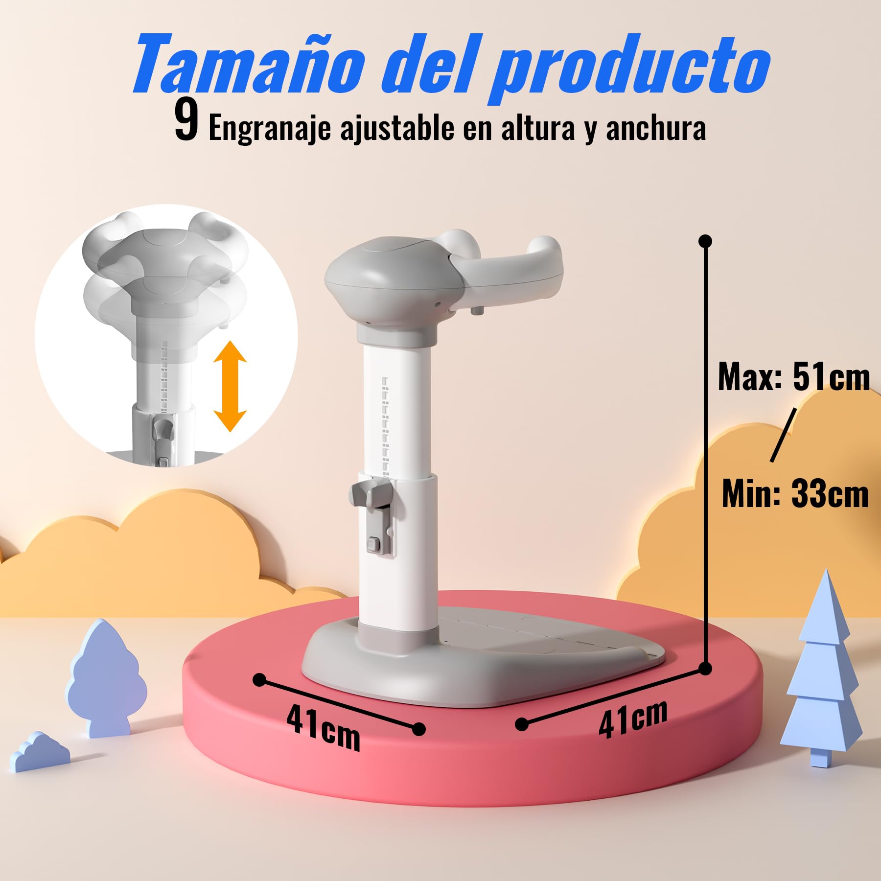 Soporte Baño Bebe, Base Antideslizante Para Soporte Ducha Para Bebe, Ducha De Bebé Para Niños Pequeños (8-36 Meses), Ducha De Pie Como Reemplazo De Bañera De Bebé Y Asiento De Baño