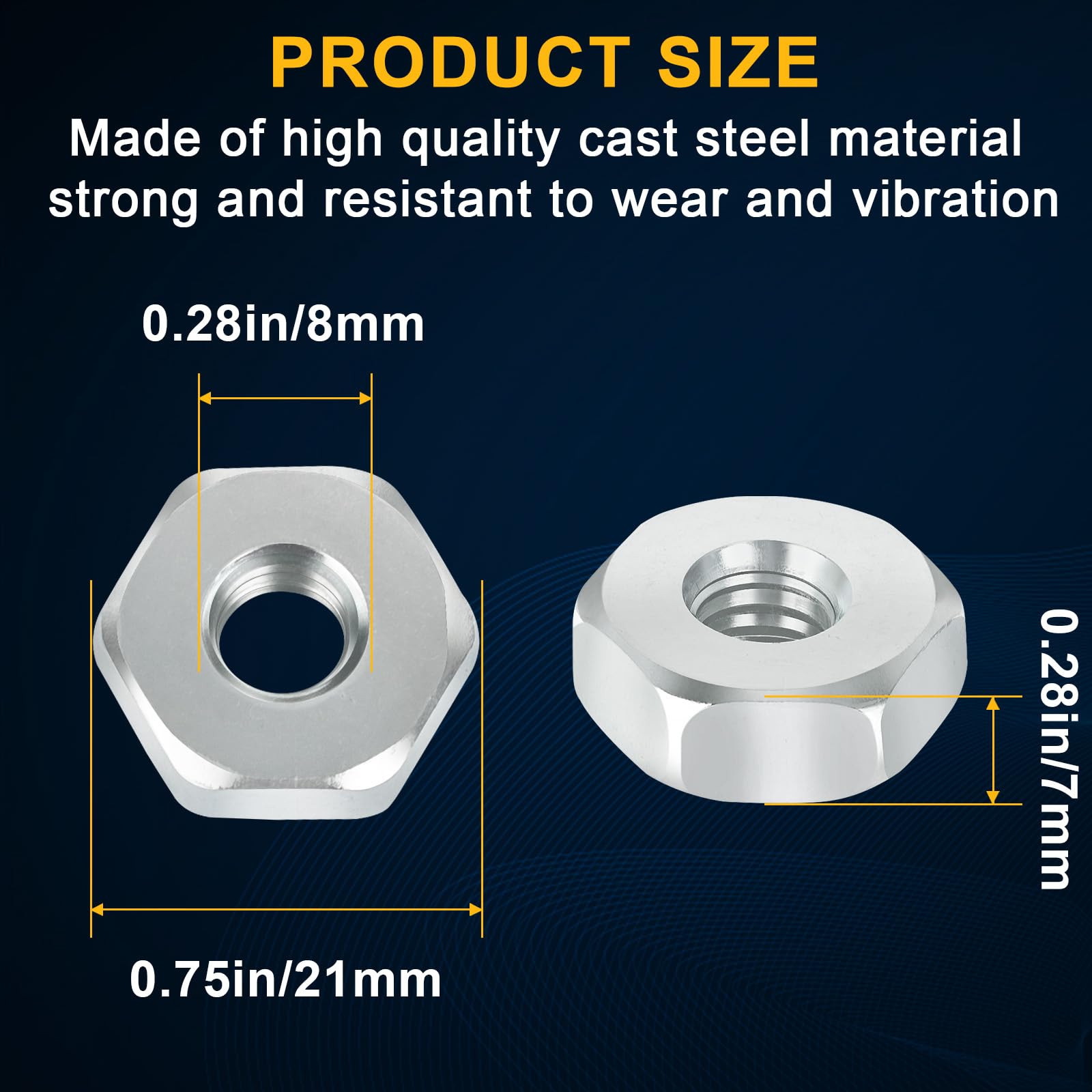 3 llaves de motosierra de 13 x 19 mm con 10 tuercas de barra de repuesto para motosierra Stihl para tuerca de barra de repuesto para Stihl